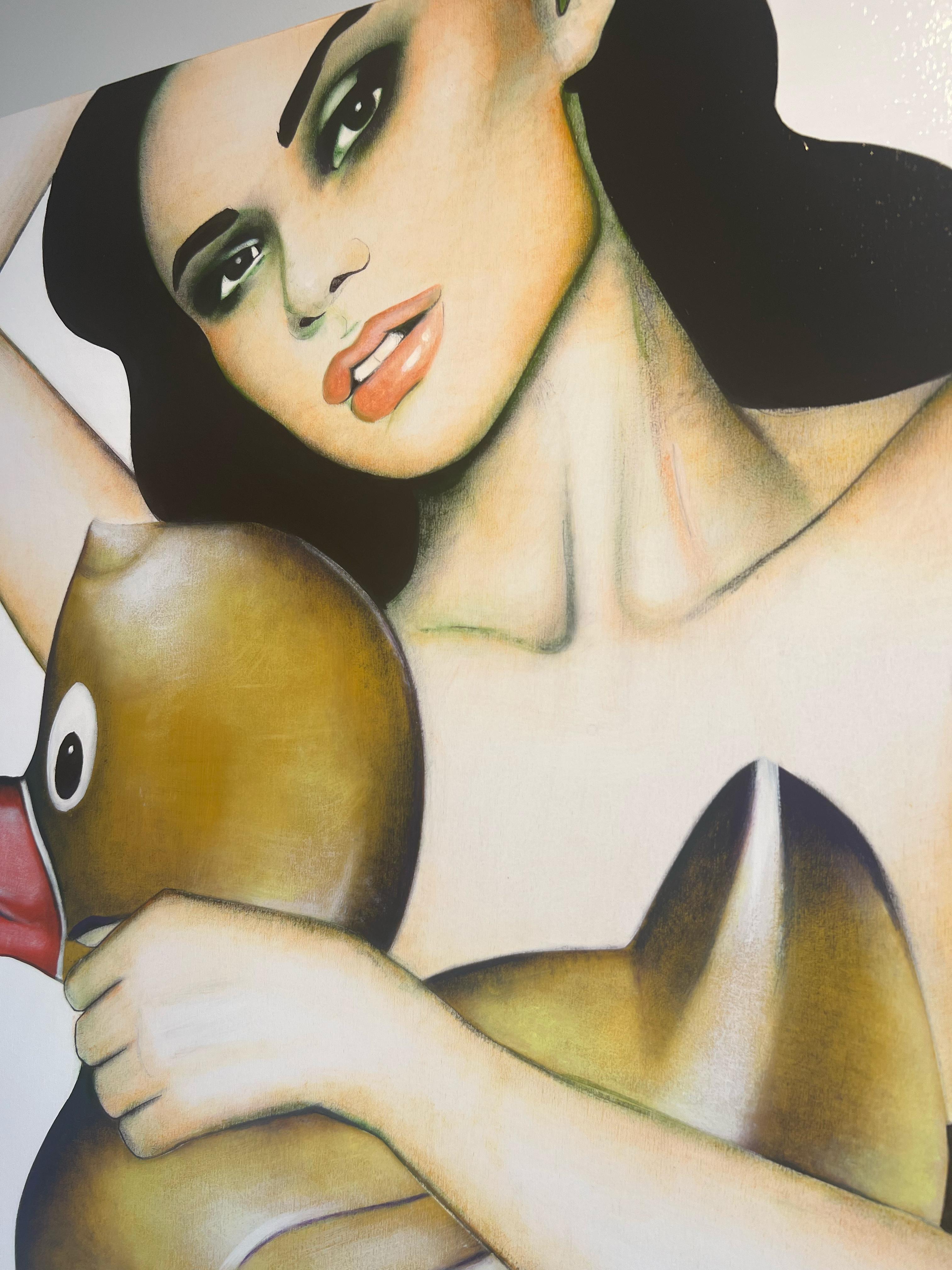 Female Figurative/Western Pop Art_Acrylic_Desert Darlings I, Anja Van Herle For Sale 3