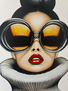 Figurative/Portrait/Lunettes/Pop_Fishy Fashion, Anja Van Herle_Acrylique, 2024