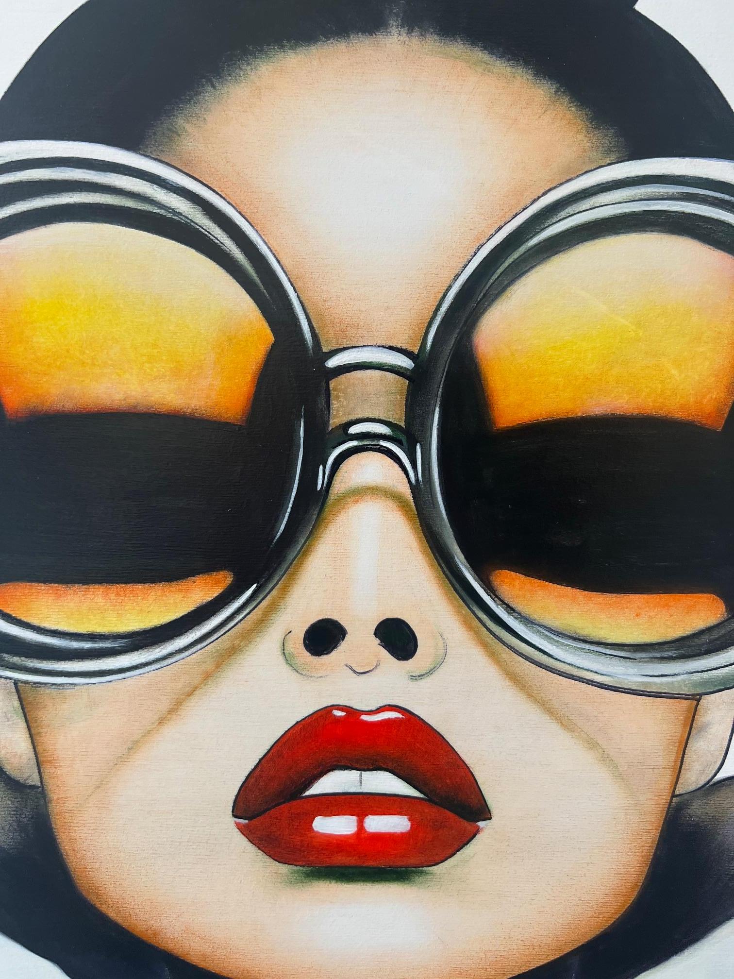 Figurative/Portrait/Sunglasses/Pop_Fishy Fashion, Anja Van Herle_Acrylic, 2024 4