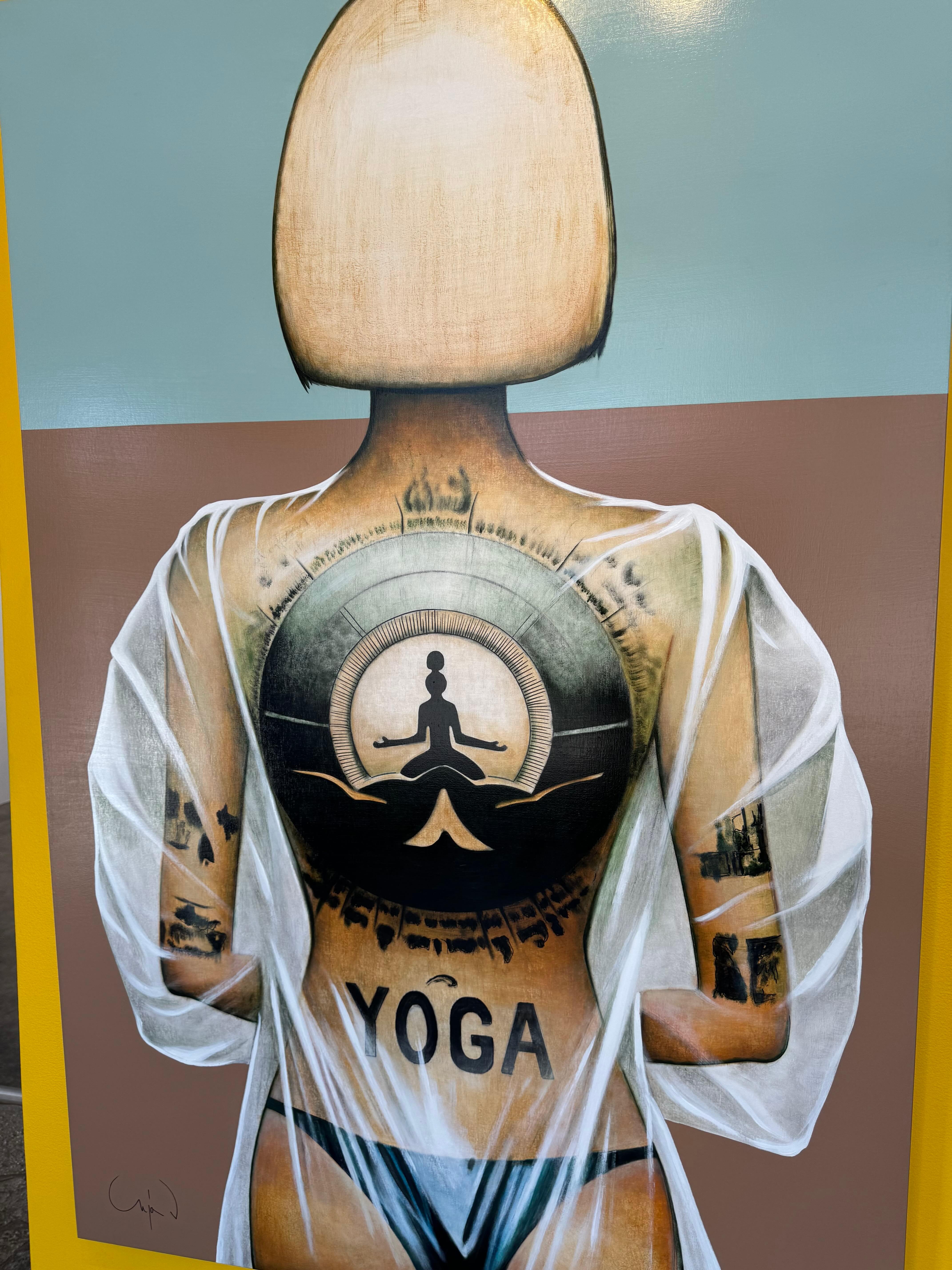 Figurative, Sportkunst, Pop, Zen Zone, Anja Van Herle_Acryl im Angebot 1