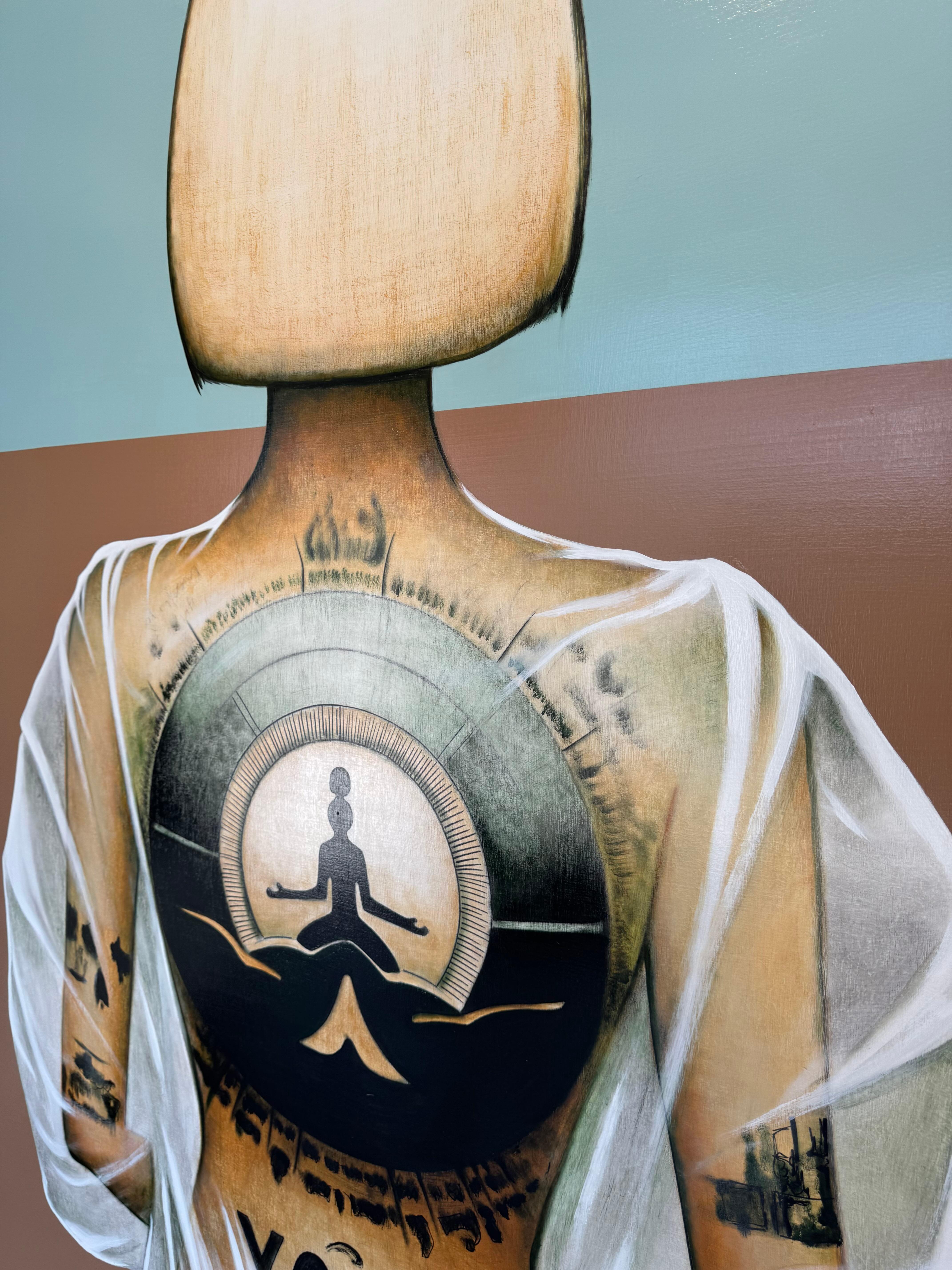 Figurative, Sportkunst, Pop, Zen Zone, Anja Van Herle_Acryl im Angebot 2