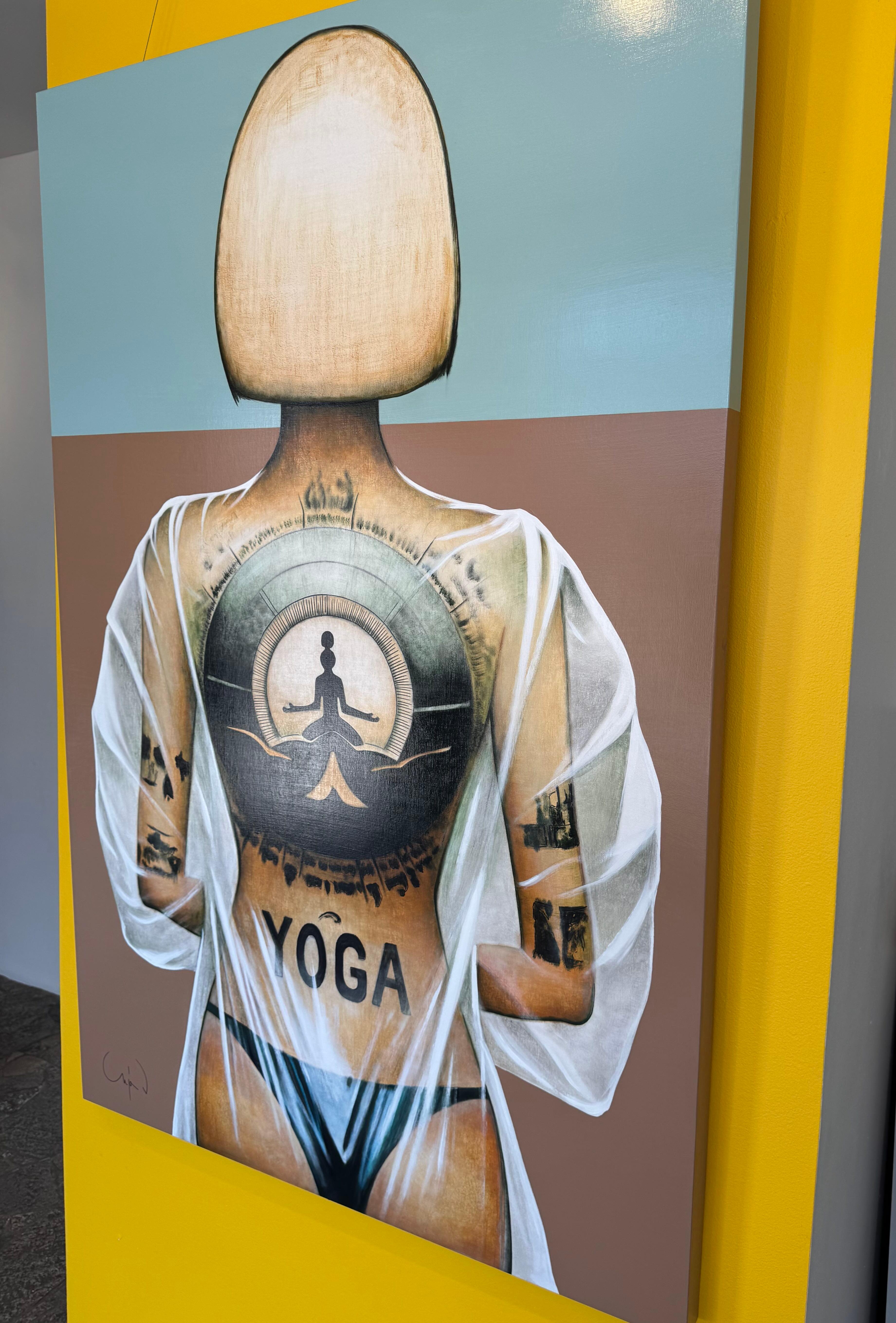 Figurative, Sportkunst, Pop, Zen Zone, Anja Van Herle_Acryl im Angebot 3