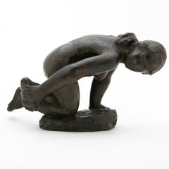 Anker Hoffmann, mujer de bronce patinado oscuro