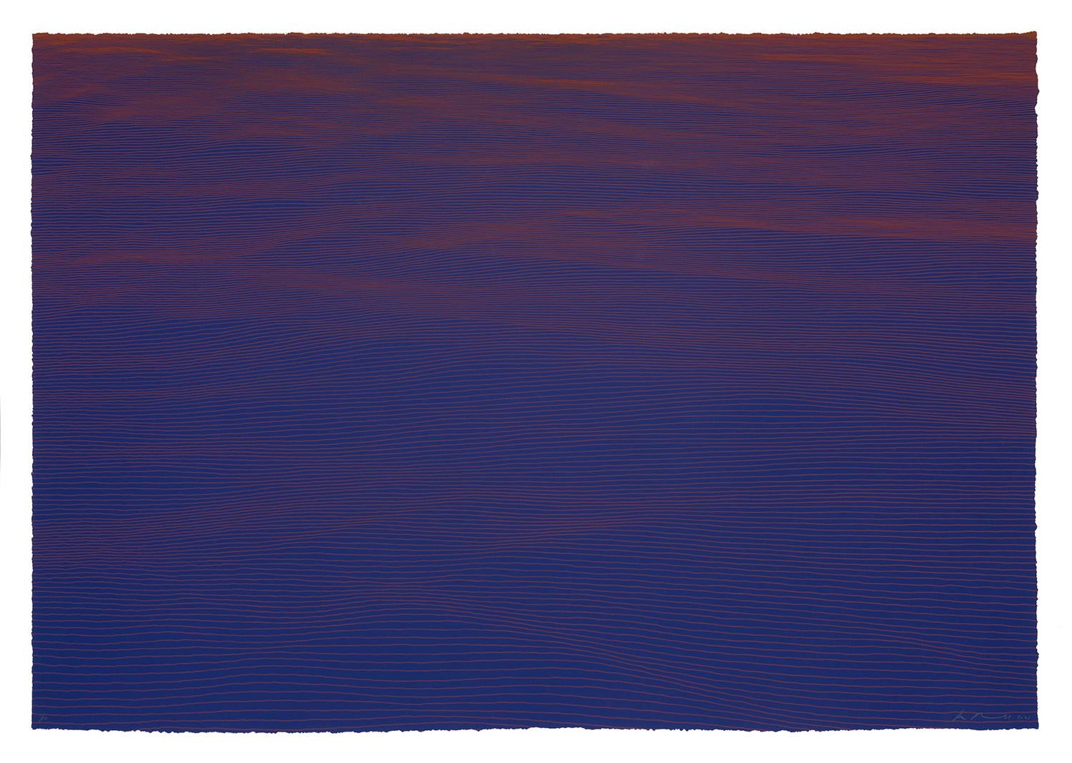 Ann Aspinwall Abstract Print – Eklat II, abstrakter Siebdruck in limitierter Auflage
