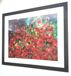 Ann Bridges, Late Afternoon Sunshine (poppies), Floral Art, Affordable Art