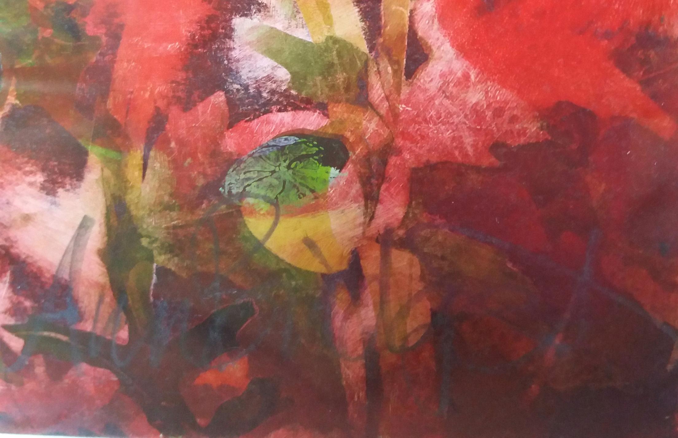 Ann Bridges, Late Afternoon Sunshine (poppies), Art floral, Art abordable en vente 2