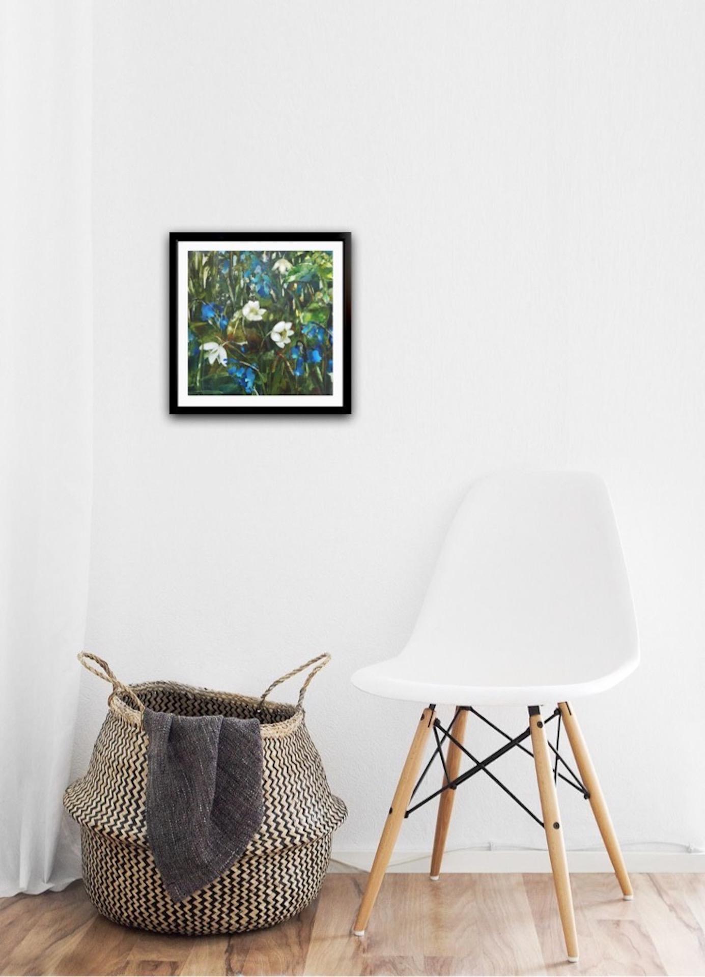 Ann Bridges, Los Bosques son Encantadores, Oscuros y Profundos, Pintura Original de Paisaje en venta 5