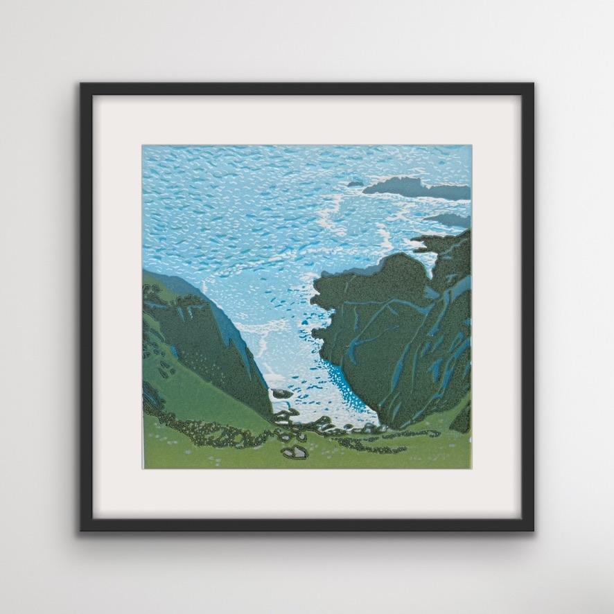 Above the Sea by Ann Burnham, Limited edition print, coastal art, landscape  - Contemporary Print by Ann Burnham 