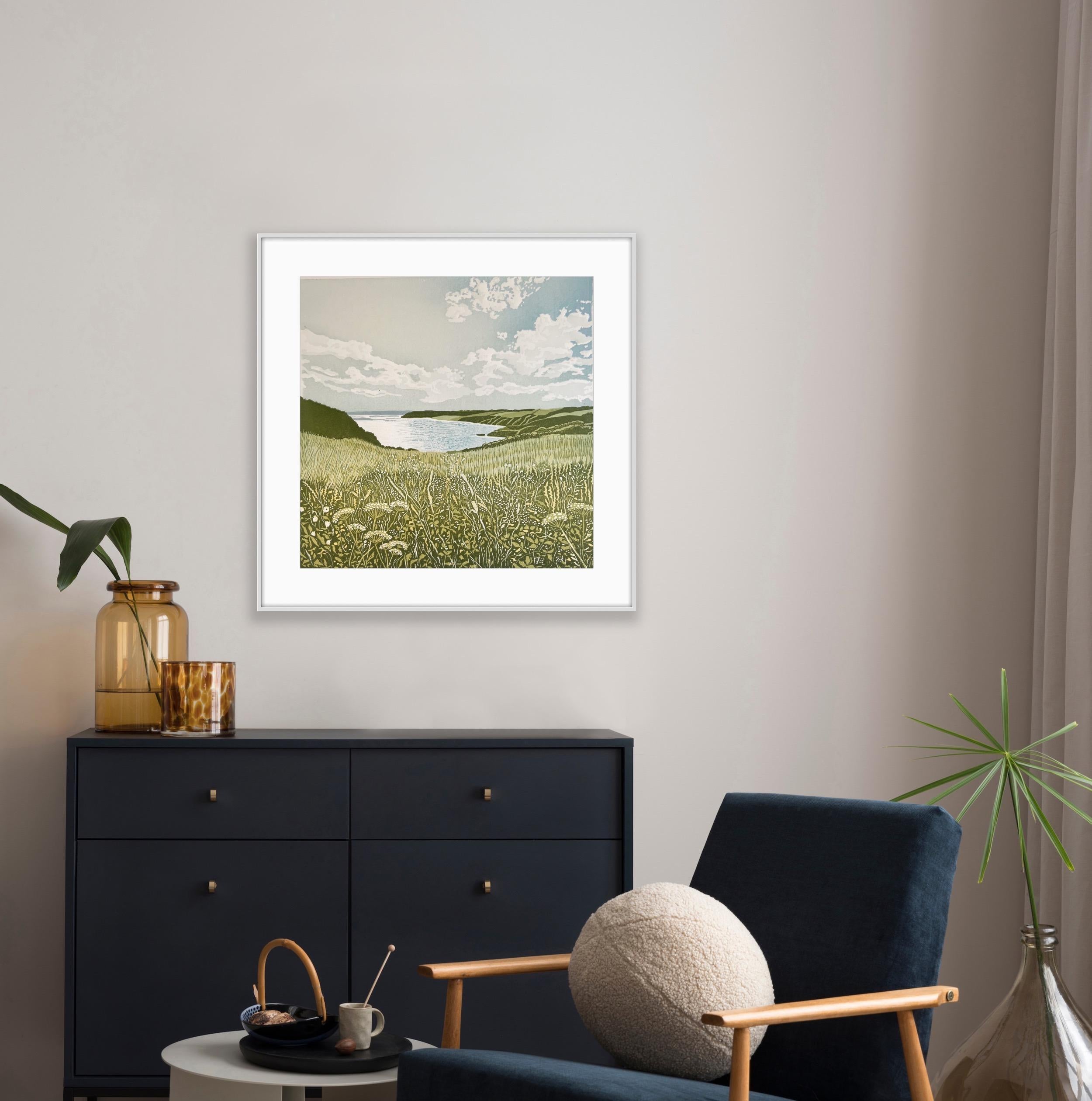Gull Cove, Stampa d'arte, Paesaggio, Albero, Nature, Floreale in vendita 1