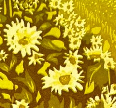 Sunflower Field, Art print, Landscape, Tree, Nature, Floral