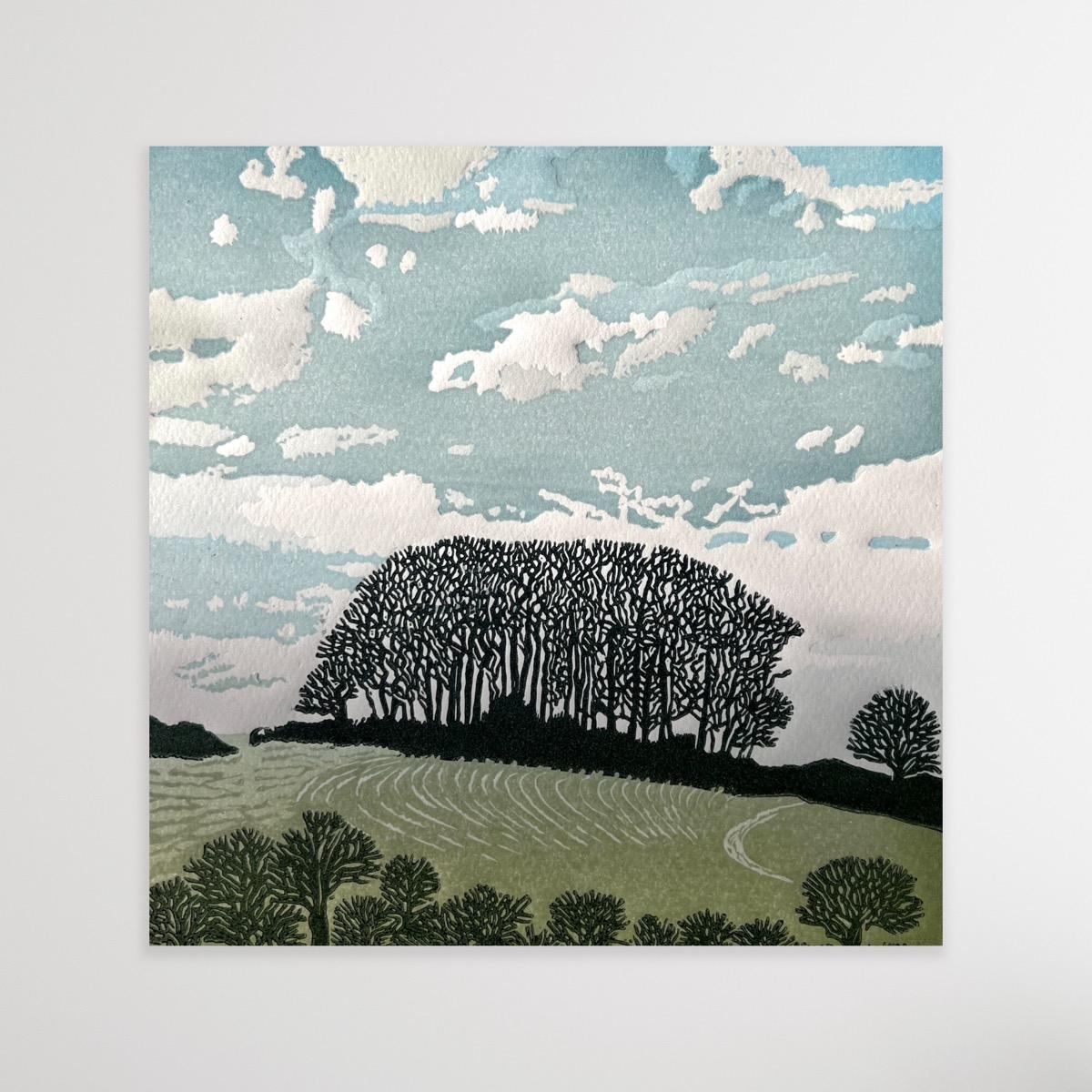 Árboles del bosque, Impresión artística, Paisaje, Árbol, Naturaleza - Art Contemporáneo de Ann Burnham 