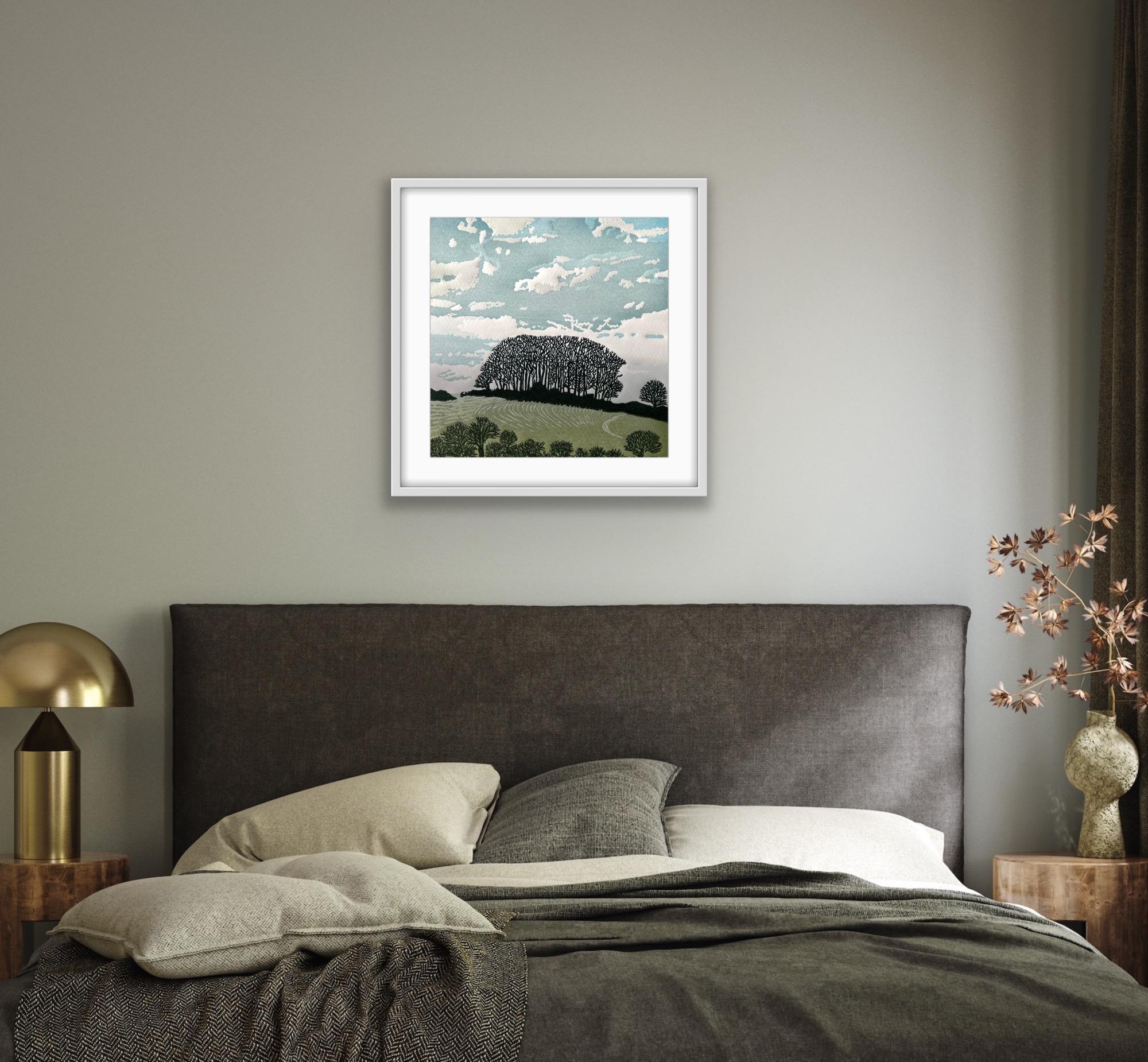 Árboles del bosque, Impresión artística, Paisaje, Árbol, Naturaleza en venta 1