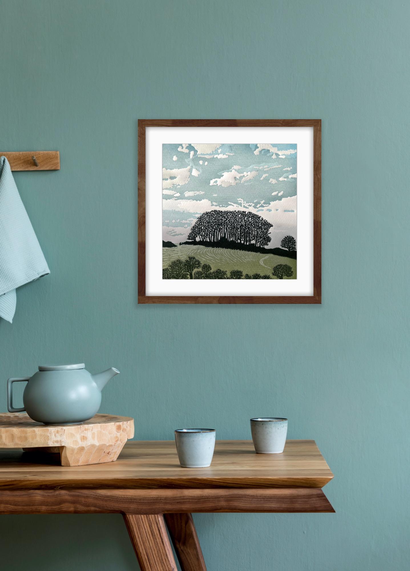 Árboles del bosque, Impresión artística, Paisaje, Árbol, Naturaleza en venta 3