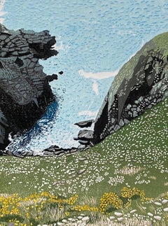 Cliff Edge, Ann Burnham, Limited edition print, Landscape art, Seascape 2022