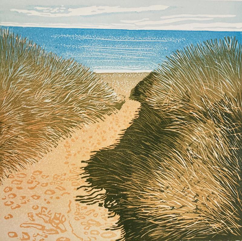 Ann Burnham Figurative Print - To The Sea