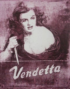 Ann Chernow, Bad Girls Folio of Eight Etchings, 2015, carta di stracci, acquaforte