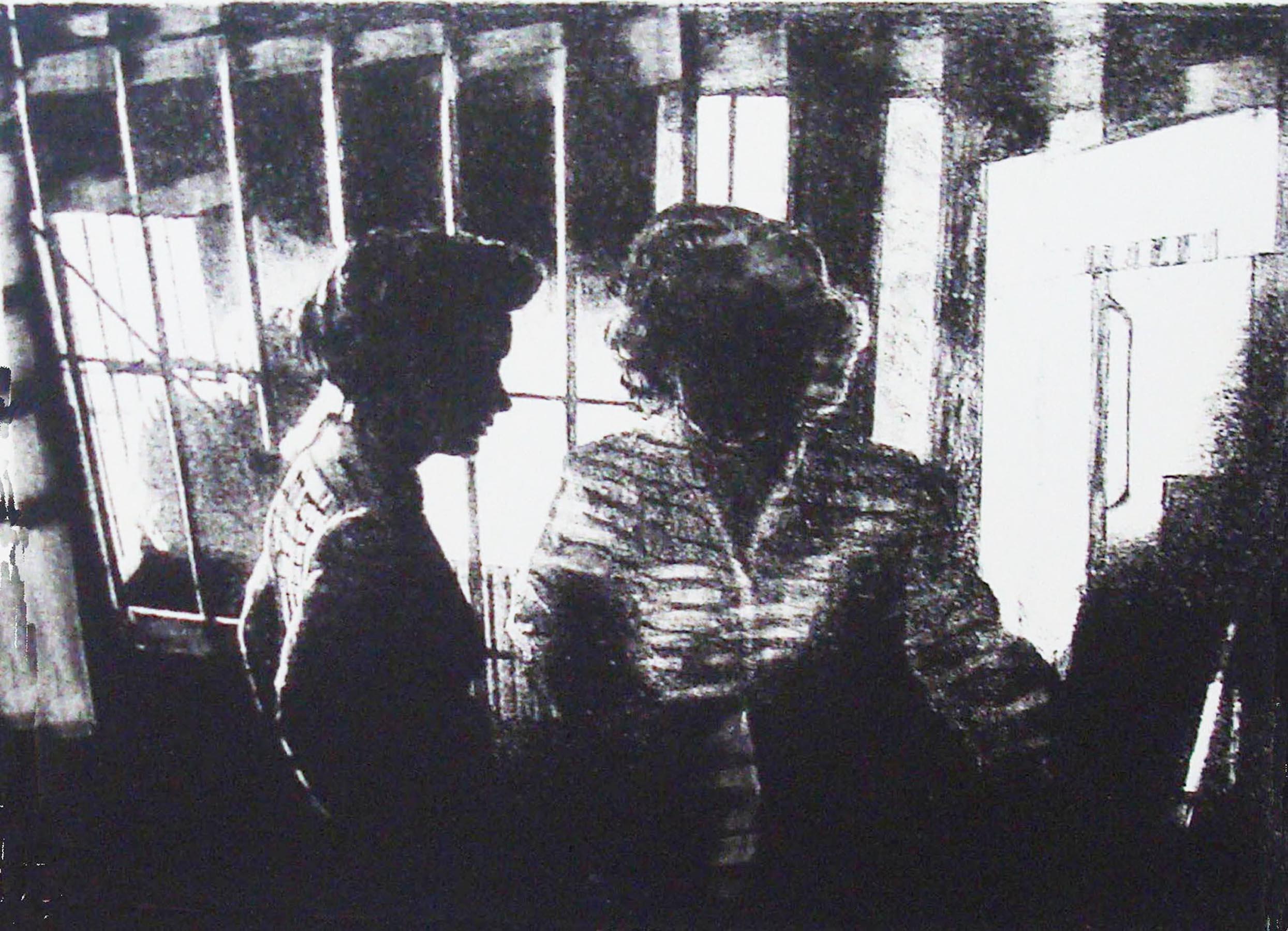 Ann Chernow, Noir I, 2015, 15 Lithographs with printed captions, Rag paper, Ink  For Sale 10