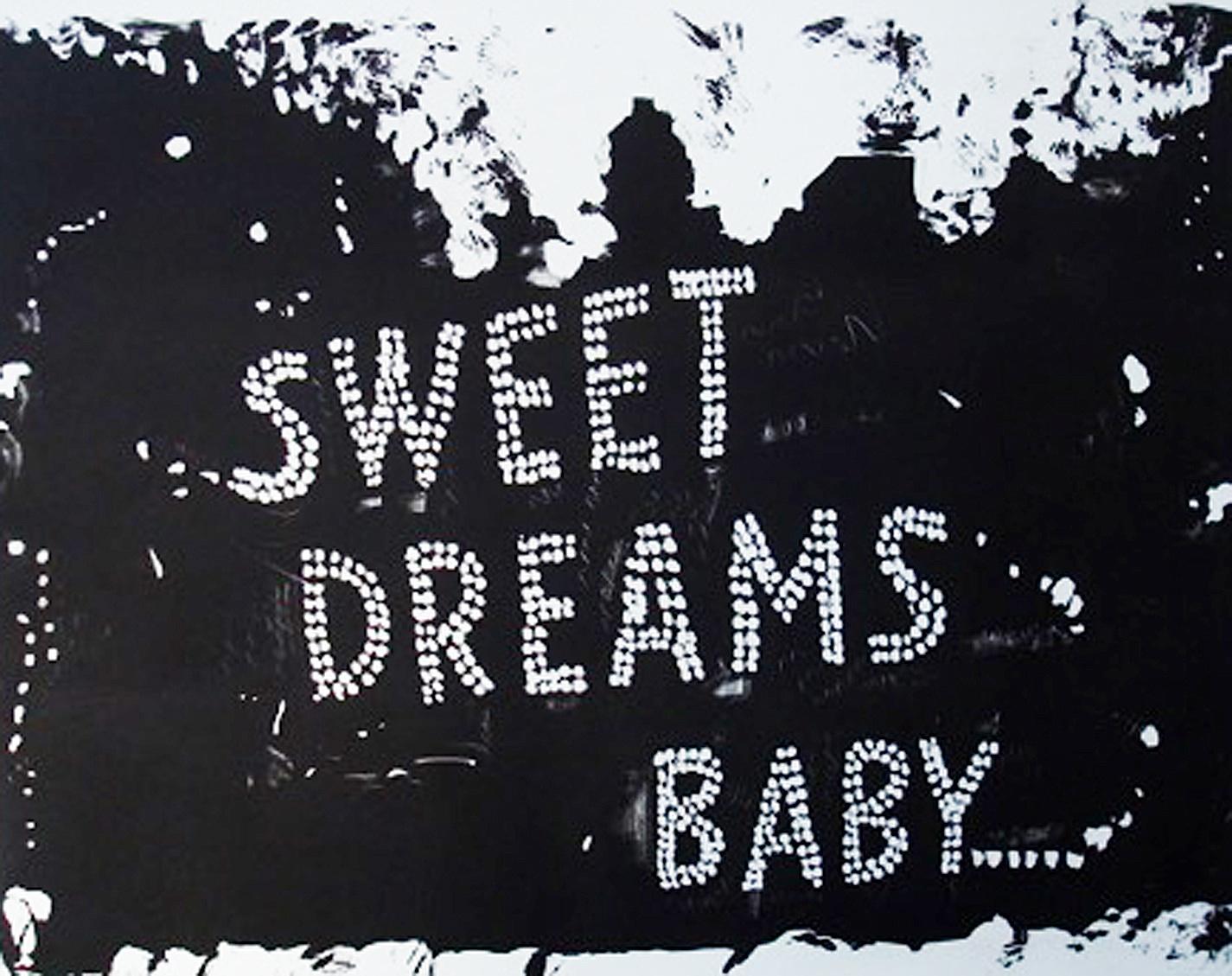 Ann Chernow, Sweet Dreams Baby (bébébé de rêve),  2017, Lithographie, papier Rag, encre, 28 x 33 cm