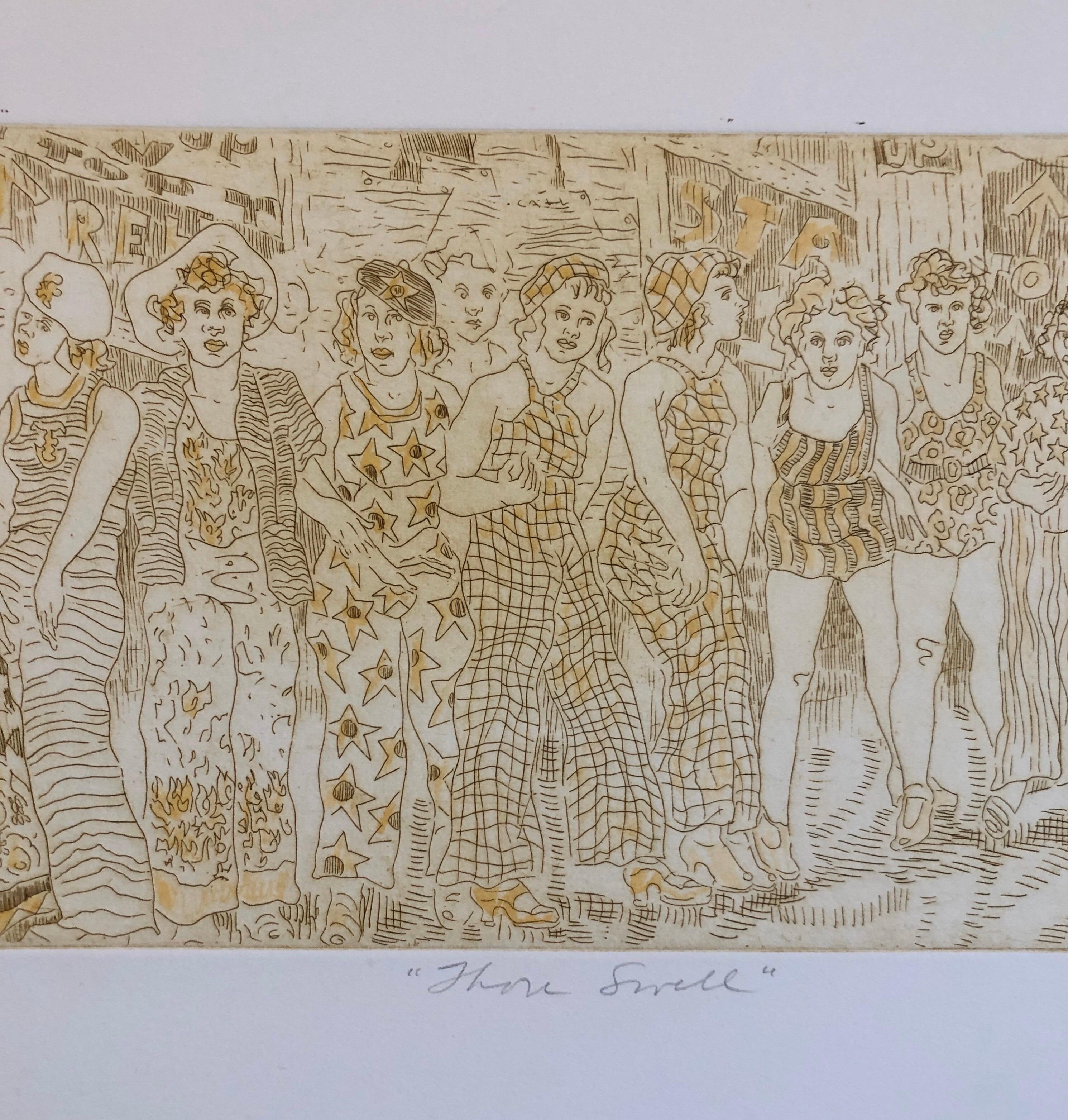 Titel: Du schwillst an
Ann Chernow (Connecticut, geb. 1936) Radierung. Unten rechts mit Bleistift signiert 