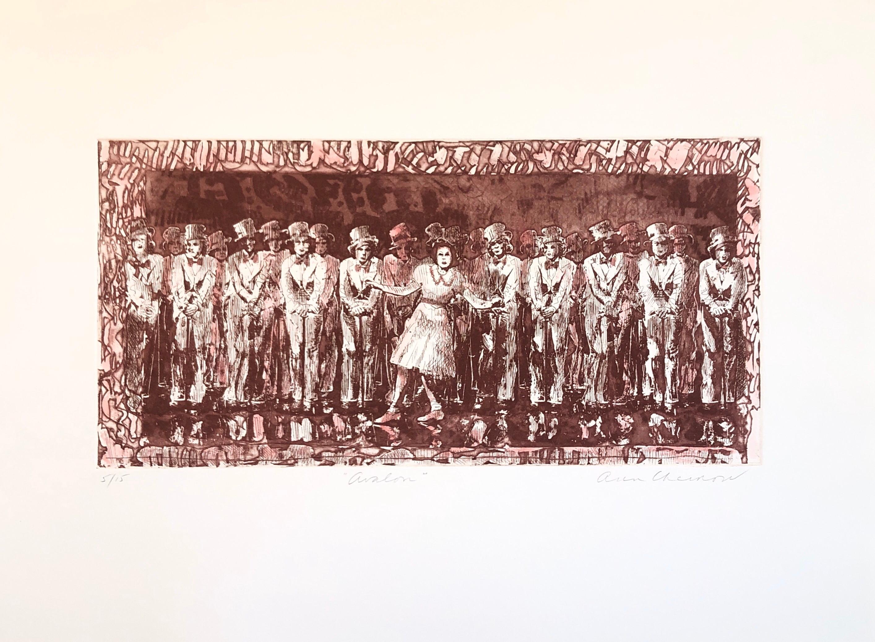 Titel: Avalon
Ann Chernow (Connecticut, geb. 1936) Radierung. Unten rechts mit Bleistift signiert 