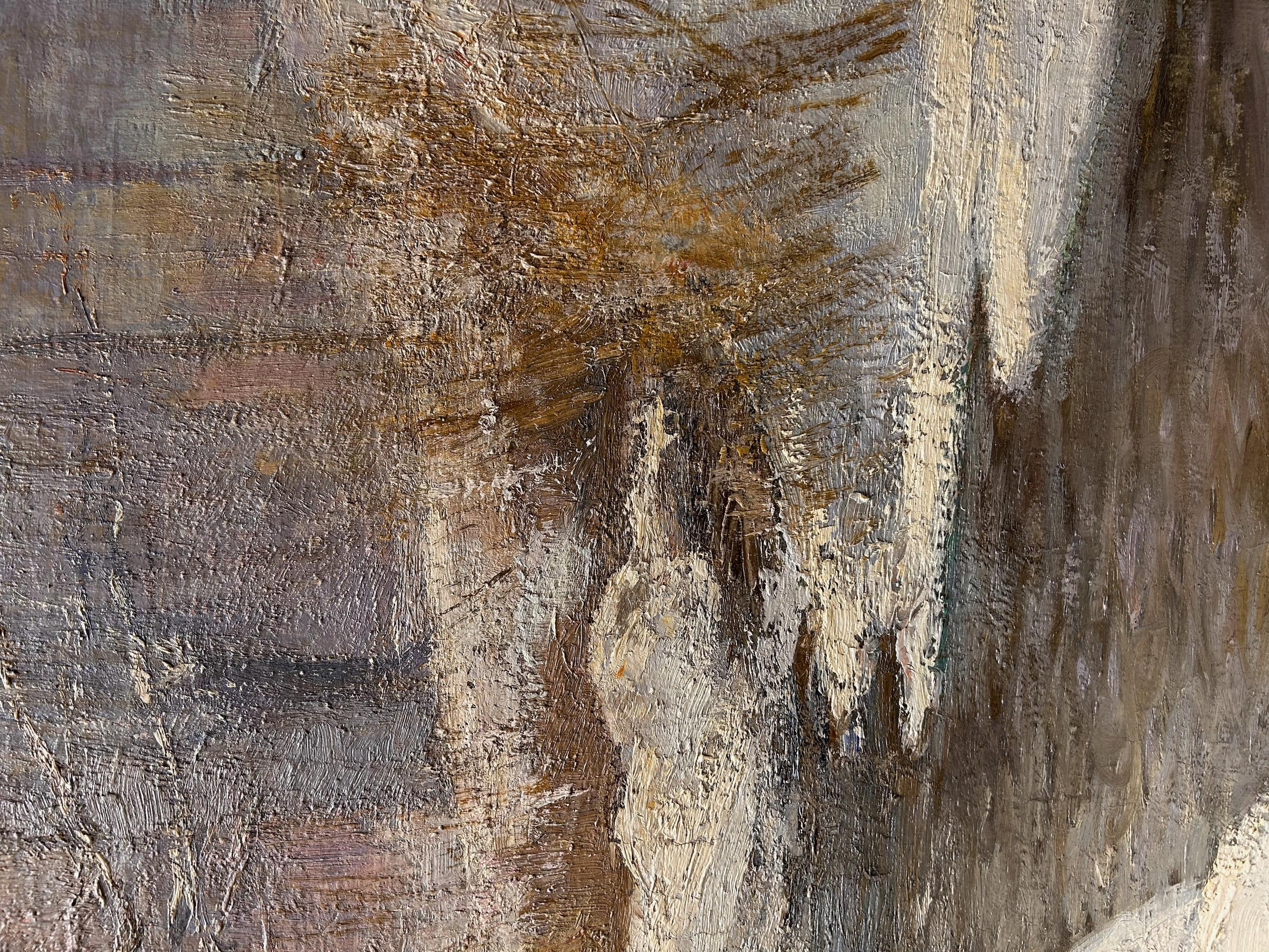 A. Winter Landscape - Painting Impressionismo di Ann Crane