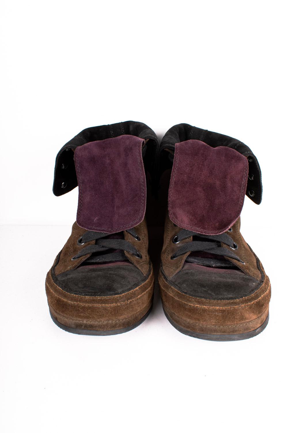Ann Demelumeester Men Shoes Suede Leather Size EUR42, UK7 ½, USA 8 1/2 For Sale 2