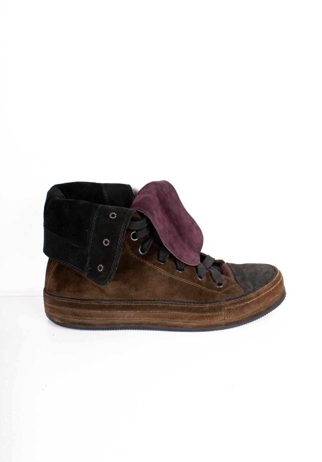 Ann Demelumeester Men Shoes Suede Leather Size EUR42, UK7 ½, USA 8 1/2 For Sale 3