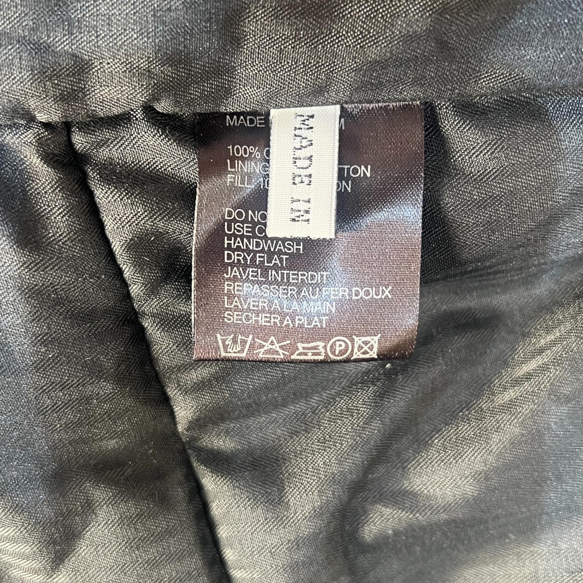 Ann Demeulemeester 1990's Black Cotton Avant Garde Down Jacket in vendita 4