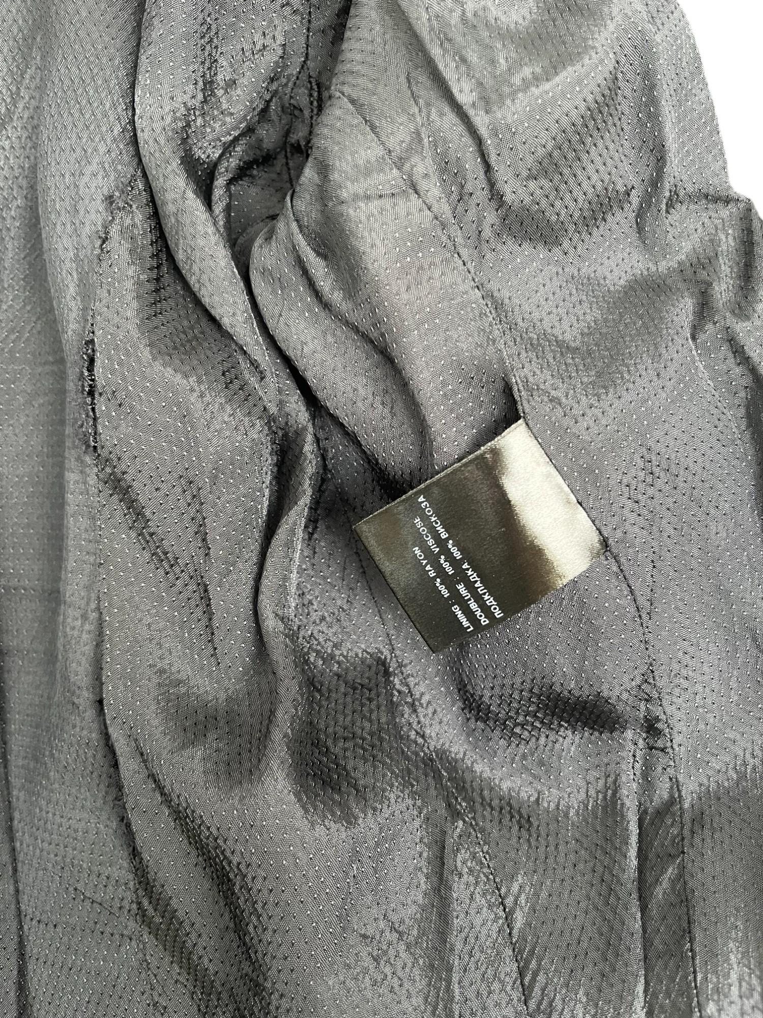 Ann Demeulemeester 2000's Schwarzer Wollblazer im Angebot 4