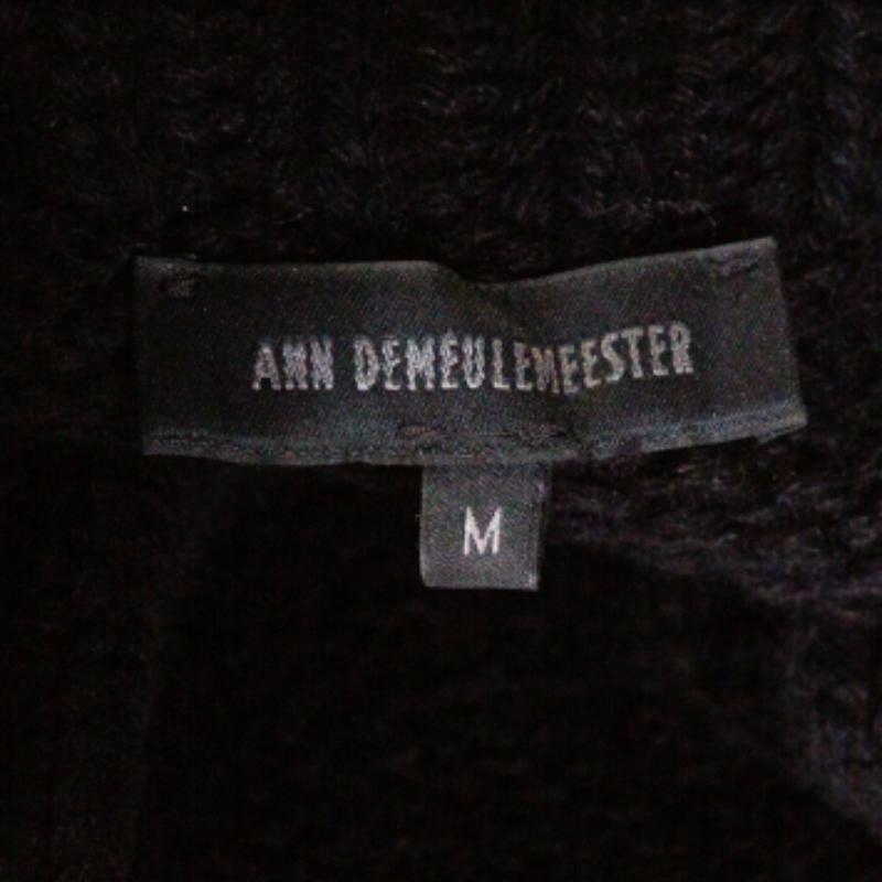 Ann Demeulemeester Black Alpaca Wool Knit Pepito Roll Neck Jumper M In condizioni buone in vendita a Dubai, Al Qouz 2