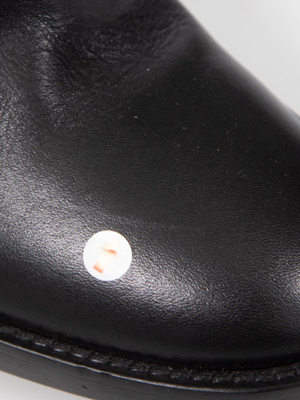 Ann Demeulemeester Bottes en cuir noir Taille IT 38 en vente 5
