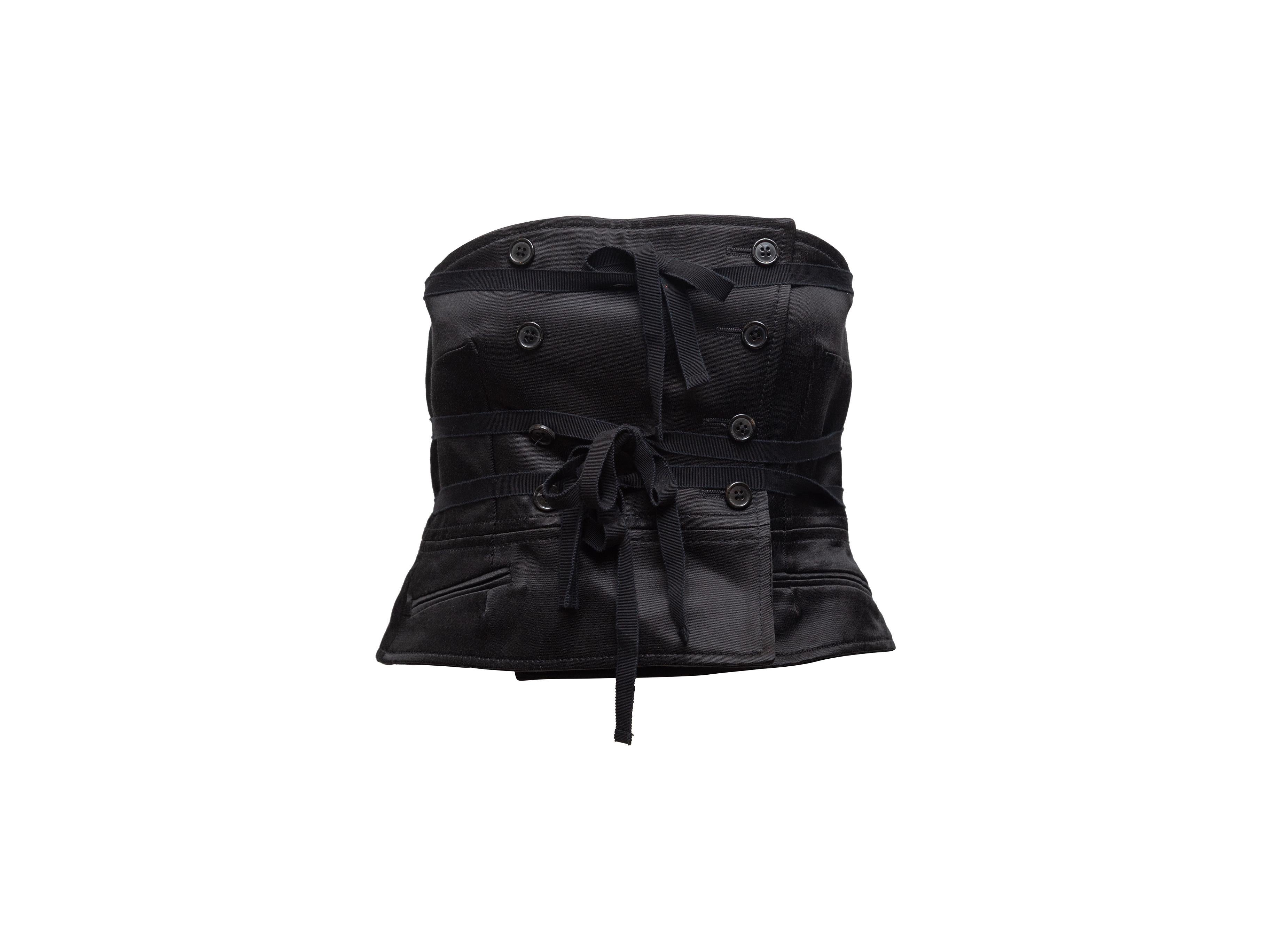 Ann Demeulemeester nero con manica a cappuccio e top staccabile in due pezzi 3