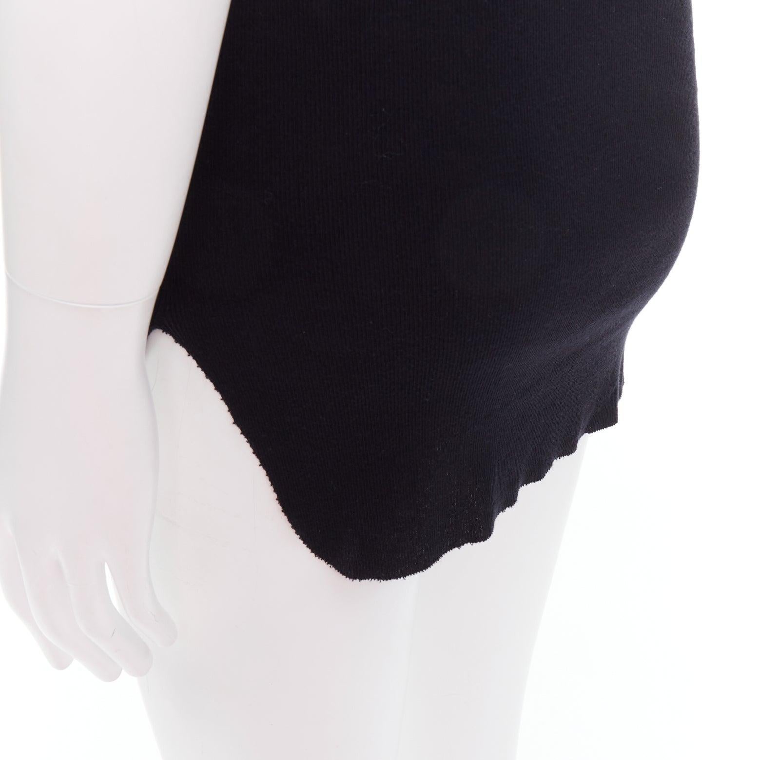 ANN DEMEULEMEESTER black cotton ribbed hi low hem scoop neck tank top M
Reference: PRCG/A00009
Brand: Ann Demeulemeester
Material: Cotton
Color: Black
Pattern: Solid
Closure: Pullover
Extra Details: Hi low hem.
Made in: