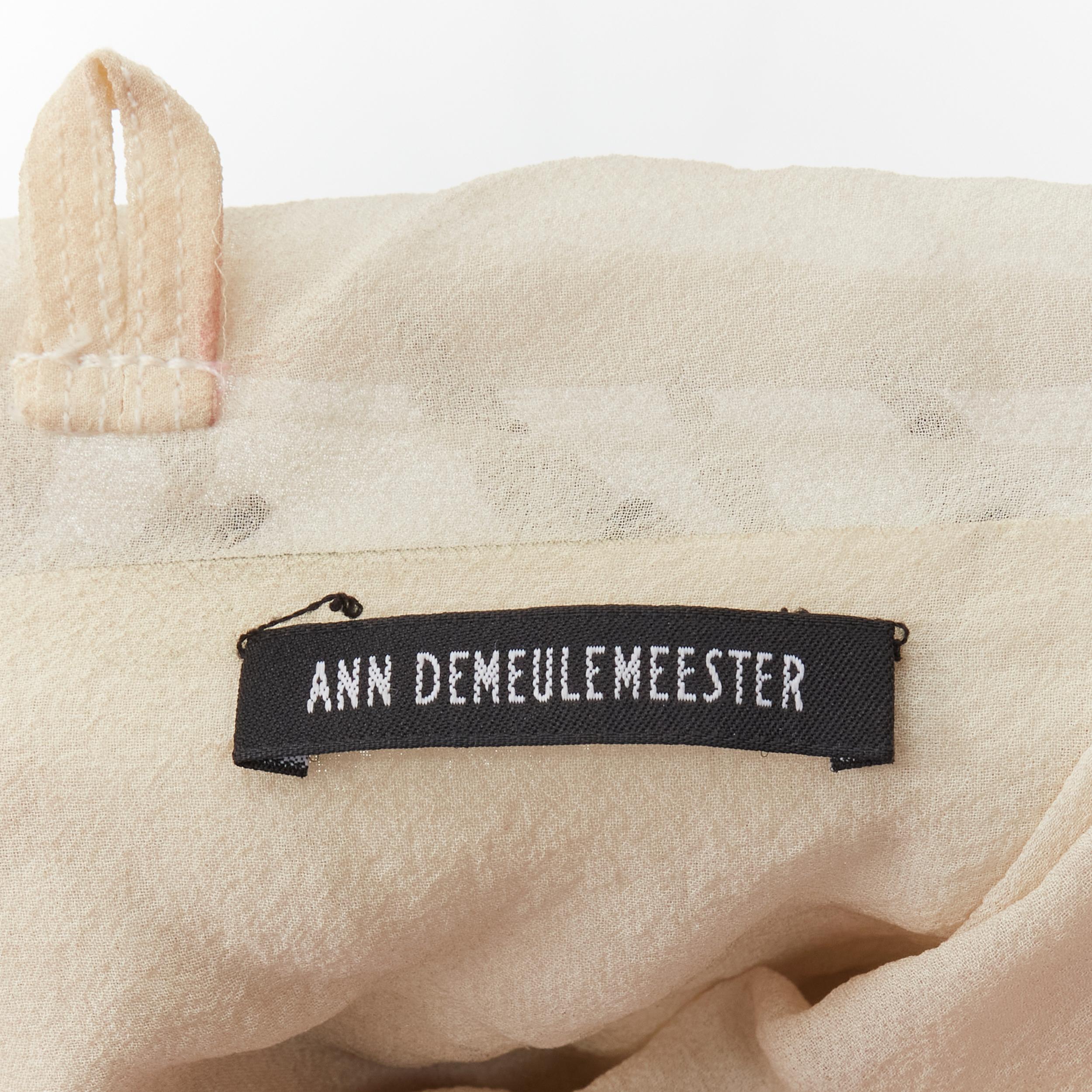 ANN DEMEULEMEESTER black fringe tassel embellished silk pouch crossbody bag 4