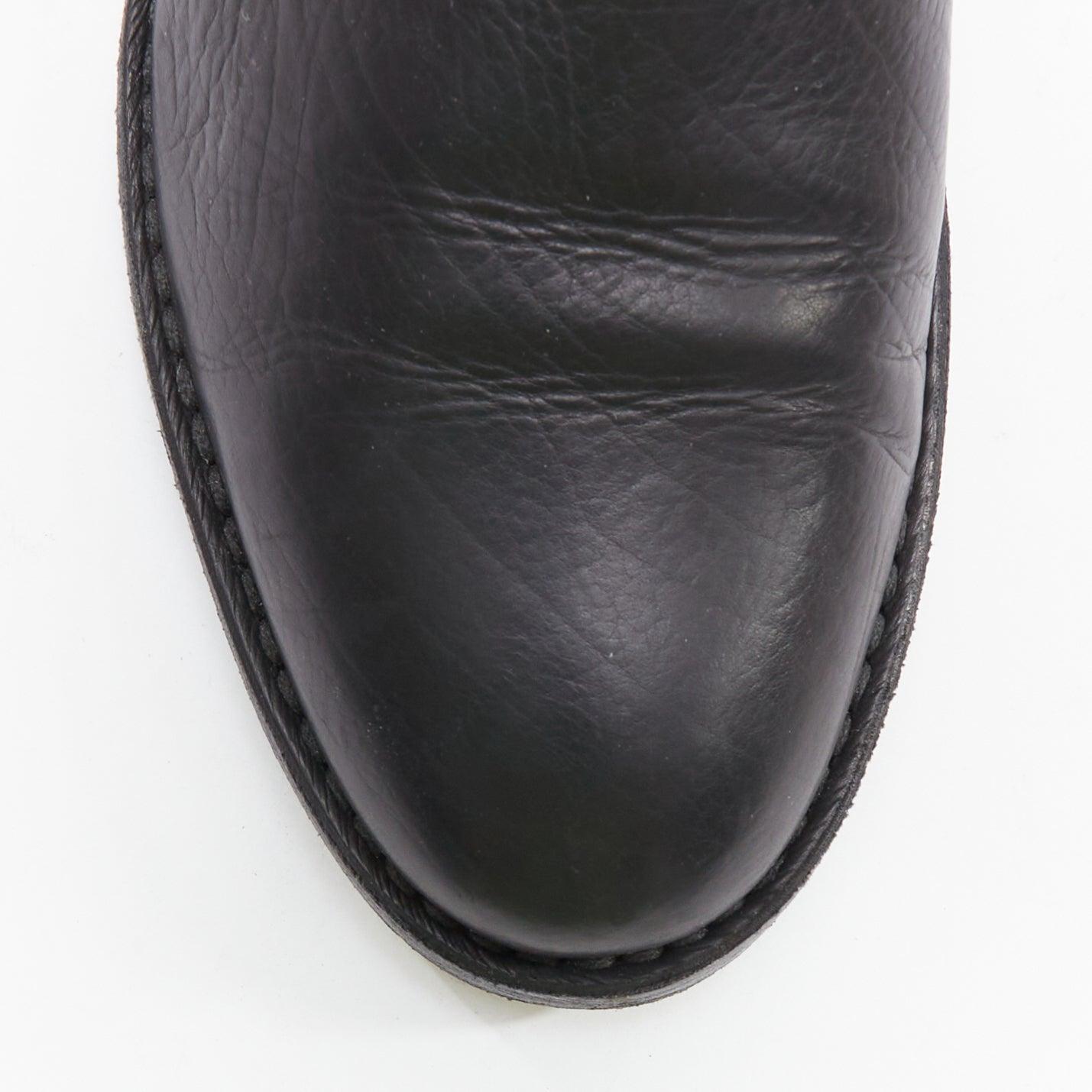 ANN DEMEULEMEESTER Bottines plates à double fermeture éclair EU40,5 1