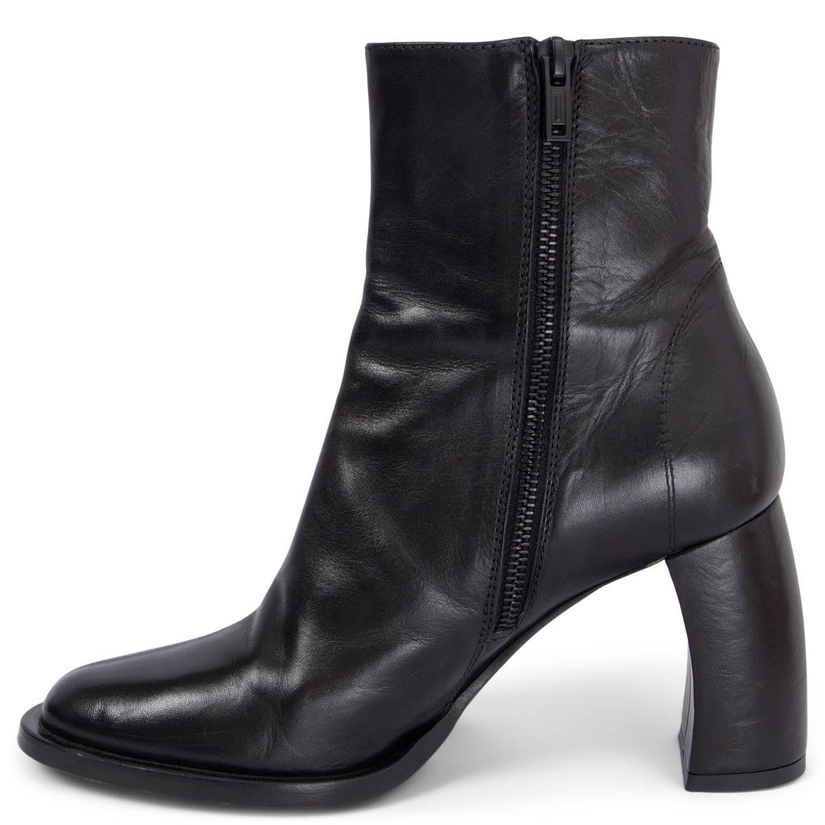 ANN DEMEULEMEESTER Schwarze Lederstiefeletten LISA mit Stiefeletten 37 im Zustand „Hervorragend“ im Angebot in Zürich, CH