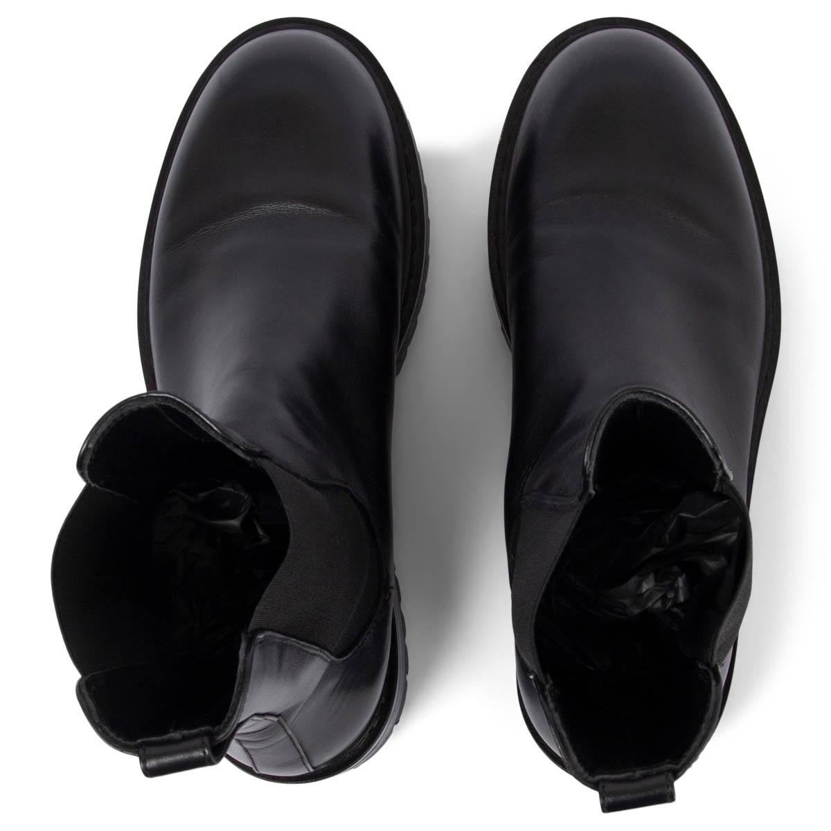 ANN DEMEULEMEESTER - Bottines Chelsea en cuir noir 38 Pour femmes en vente