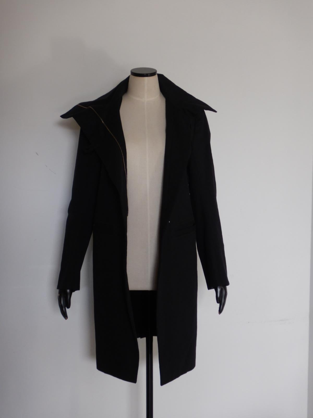 Ann Demeulemeester Black Tailored Coat 6