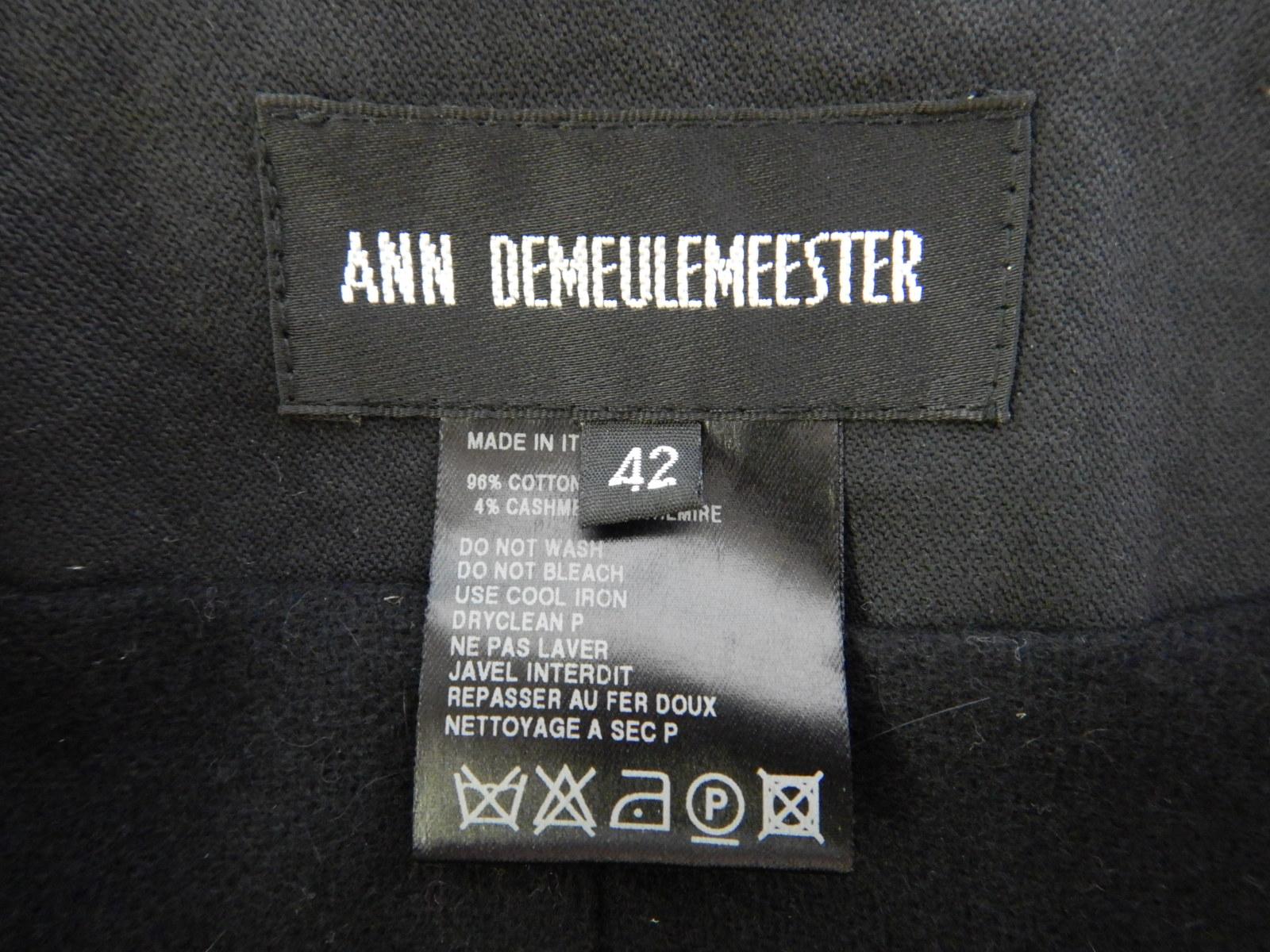Ann Demeulemeester Black Tailored Coat 7
