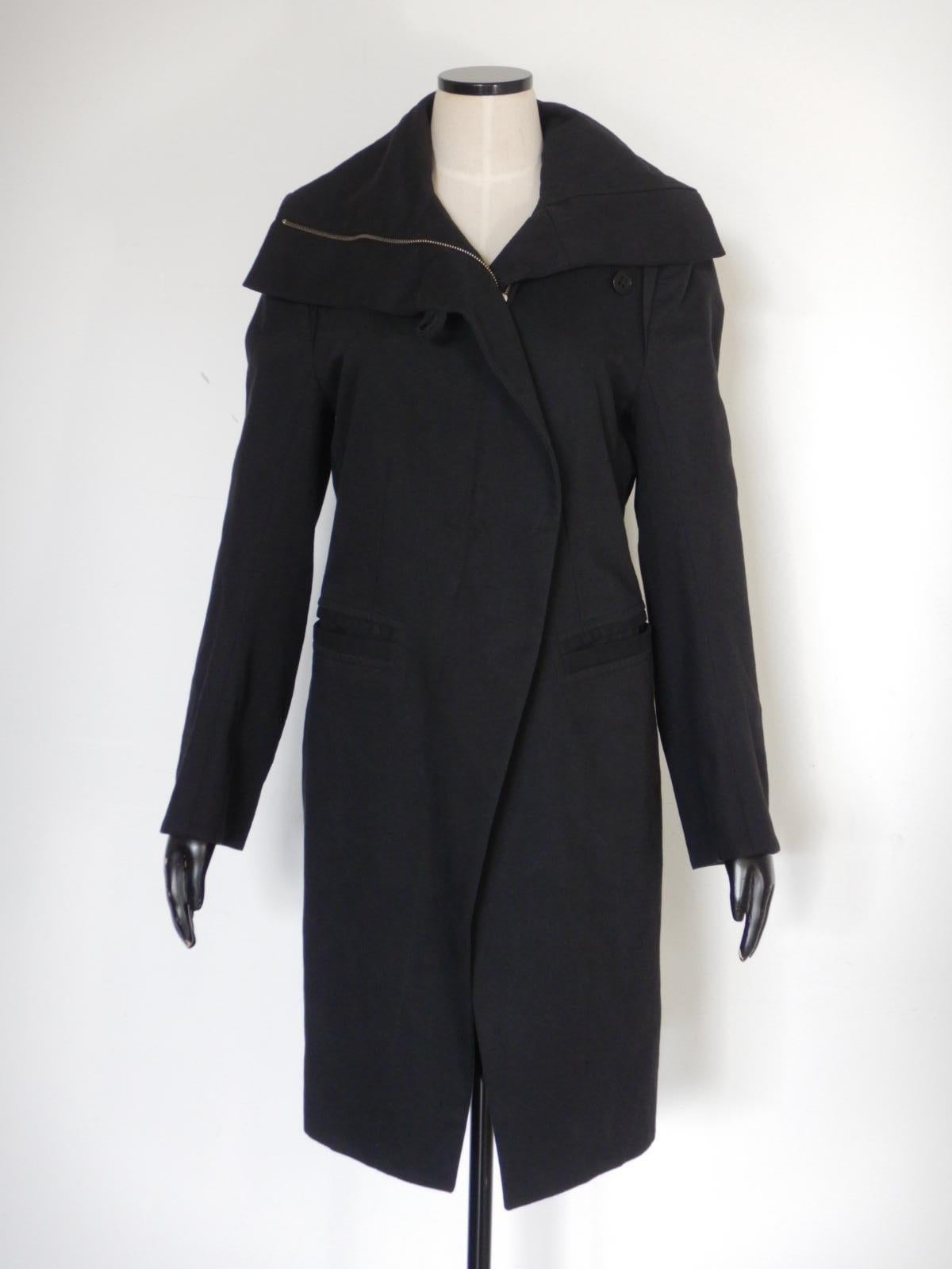 Ann Demeulemeester Black Tailored Coat In Good Condition In Oakland, CA