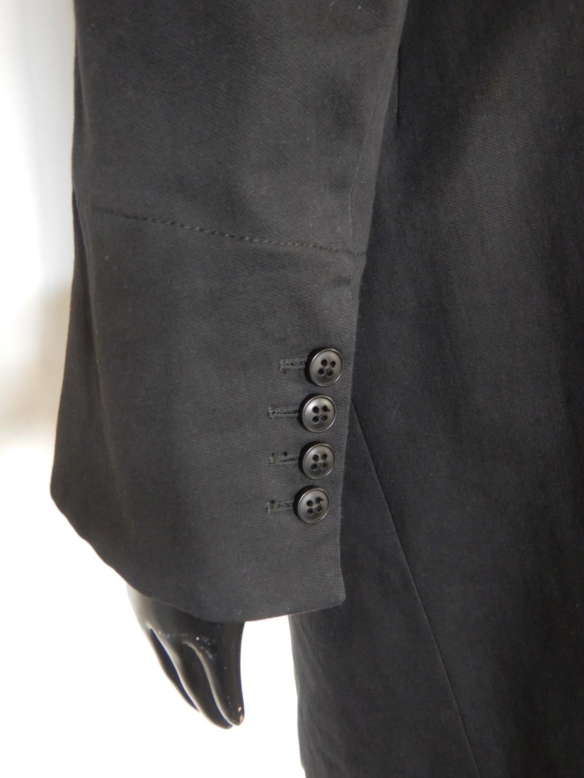 Ann Demeulemeester Black Tailored Coat 4