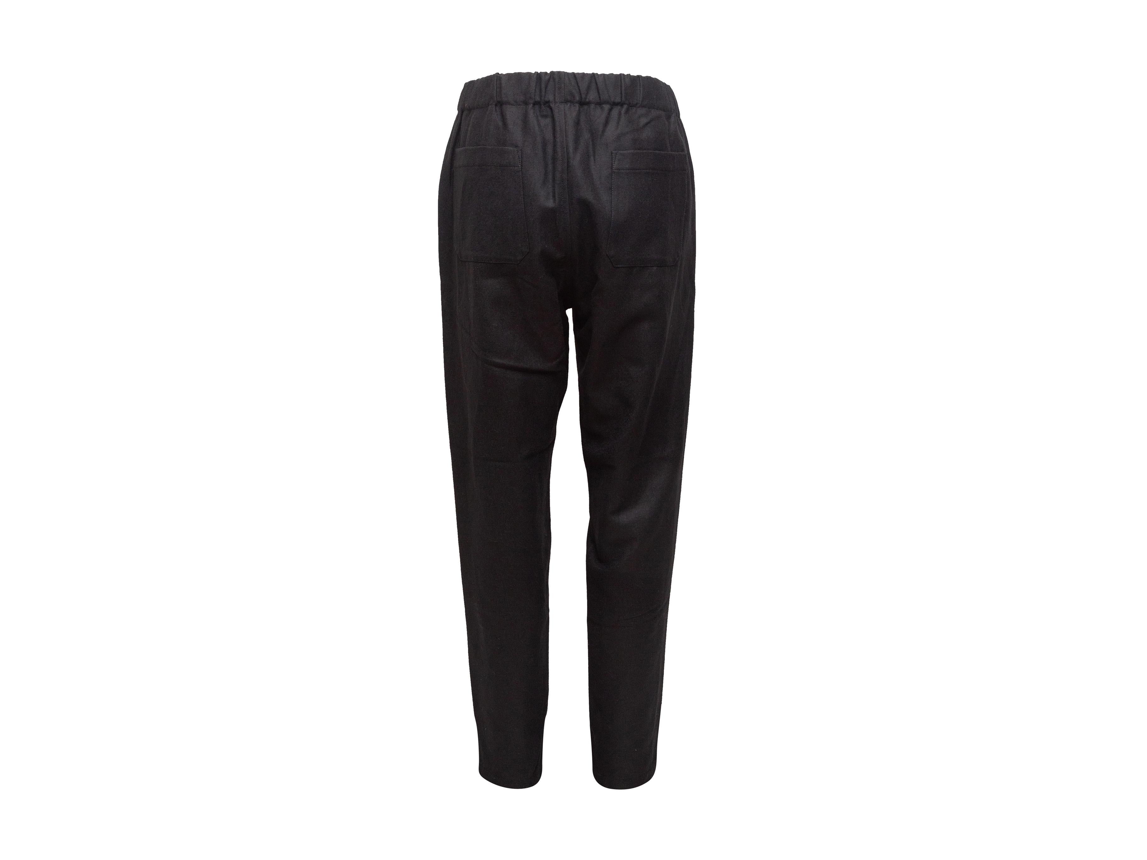 Women's Ann Demeulemeester Black Virgin Wool Pants