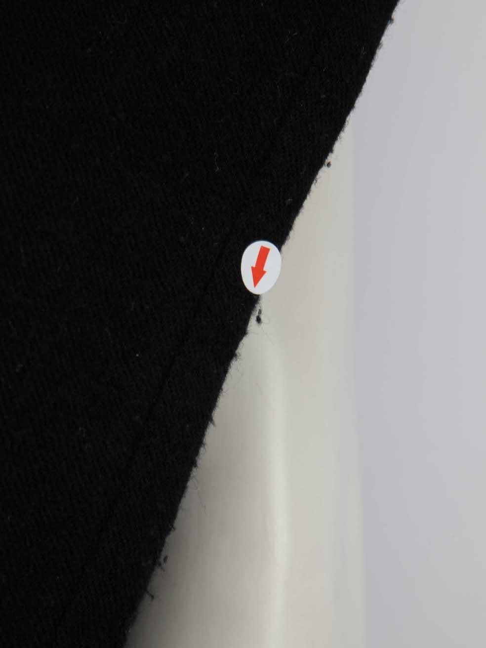 Women's Ann Demeulemeester Black Wool Safety Pin Vest Size XXS For Sale