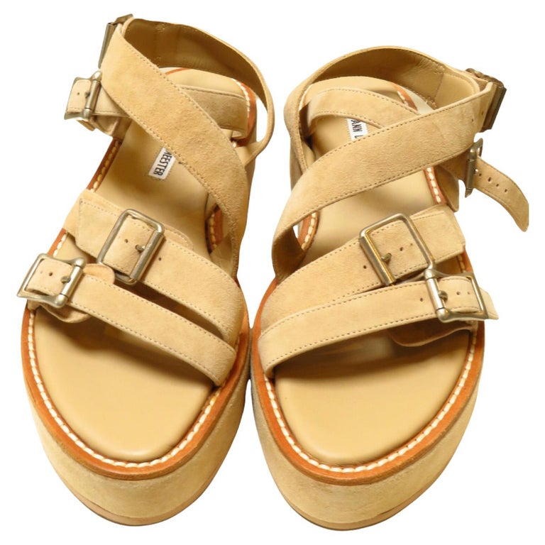 Ann Demeulemeester Buckled Platform Sandal For Sale at 1stDibs | ann  demeulemeester platform sandals