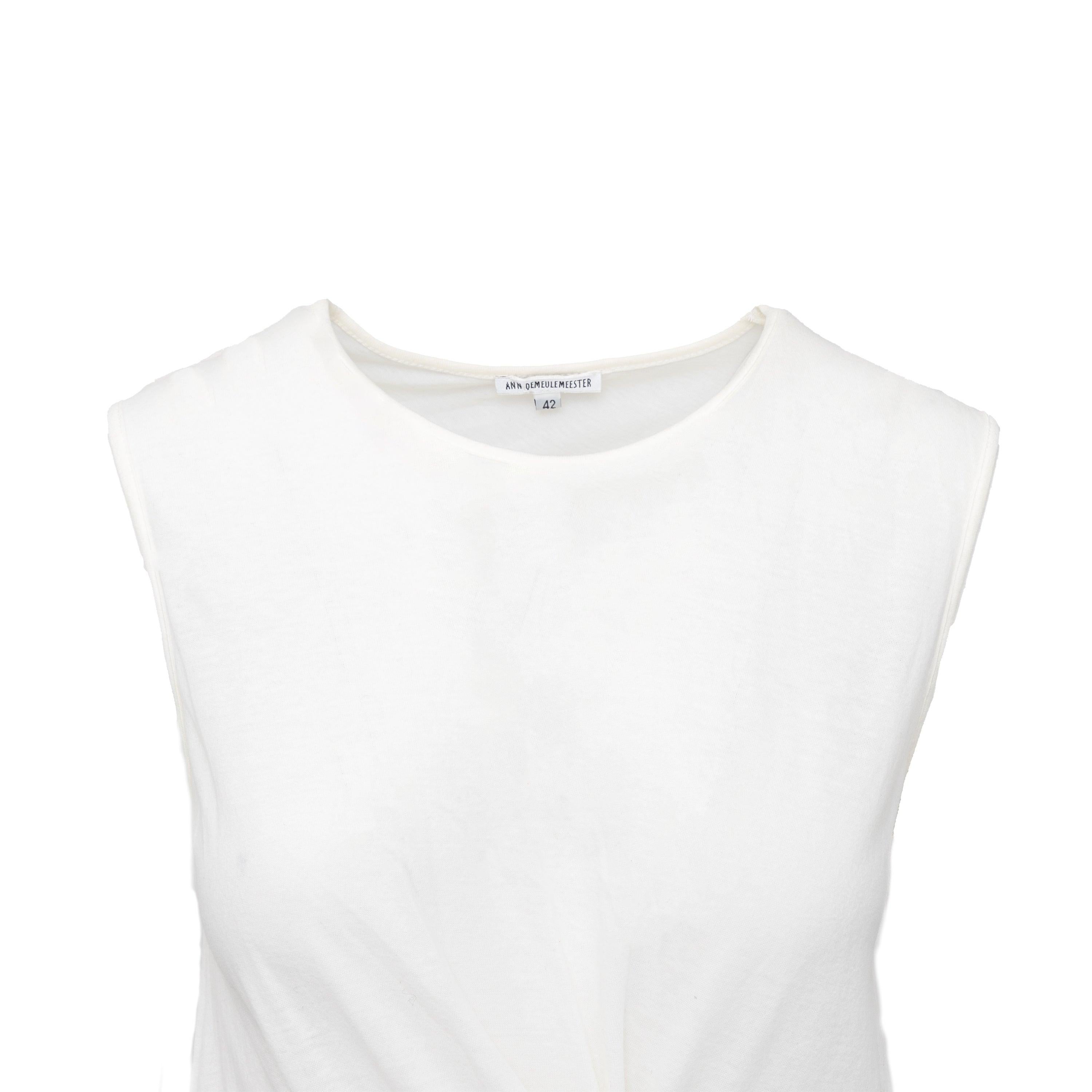 Gray Ann Demeulemeester Cotton Knit Dress - '00s For Sale