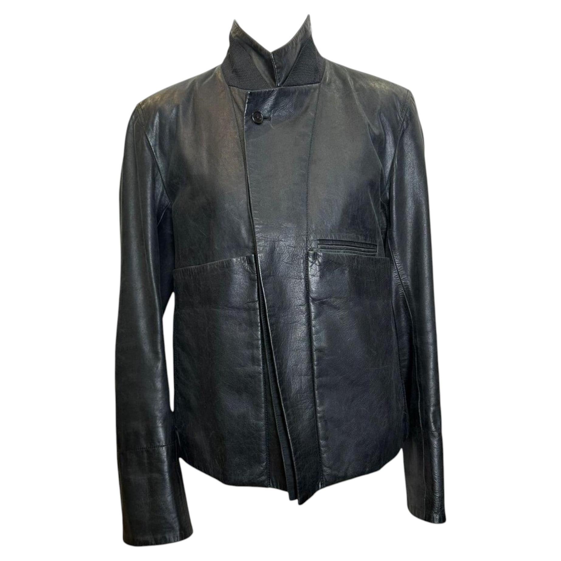 Ann Demeulemeester F/W 2014 Men's Leather Jacket
