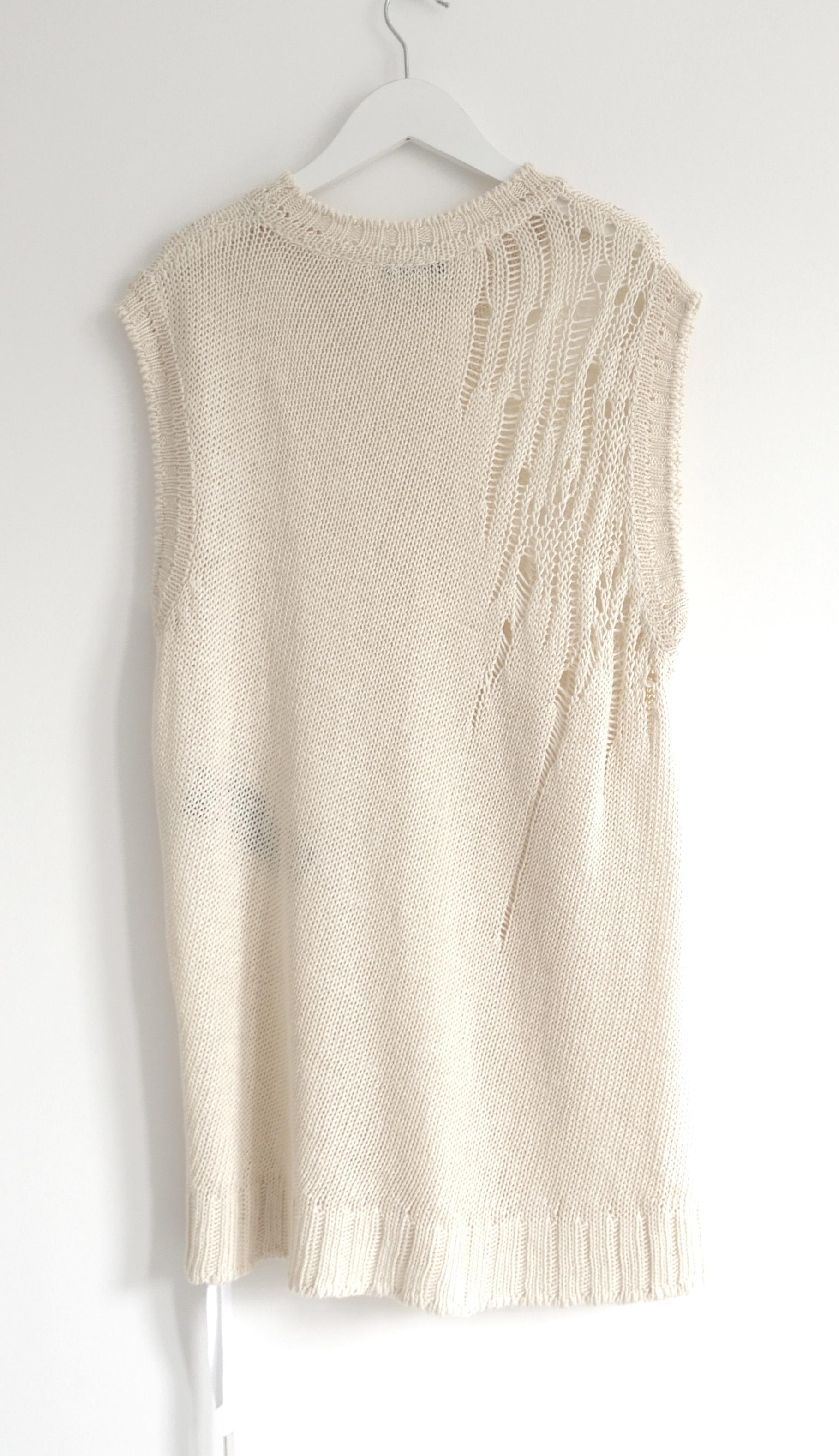Ann Demeulemeester Fabian - Pull débardeur vieilli Neuf - En vente à London, GB