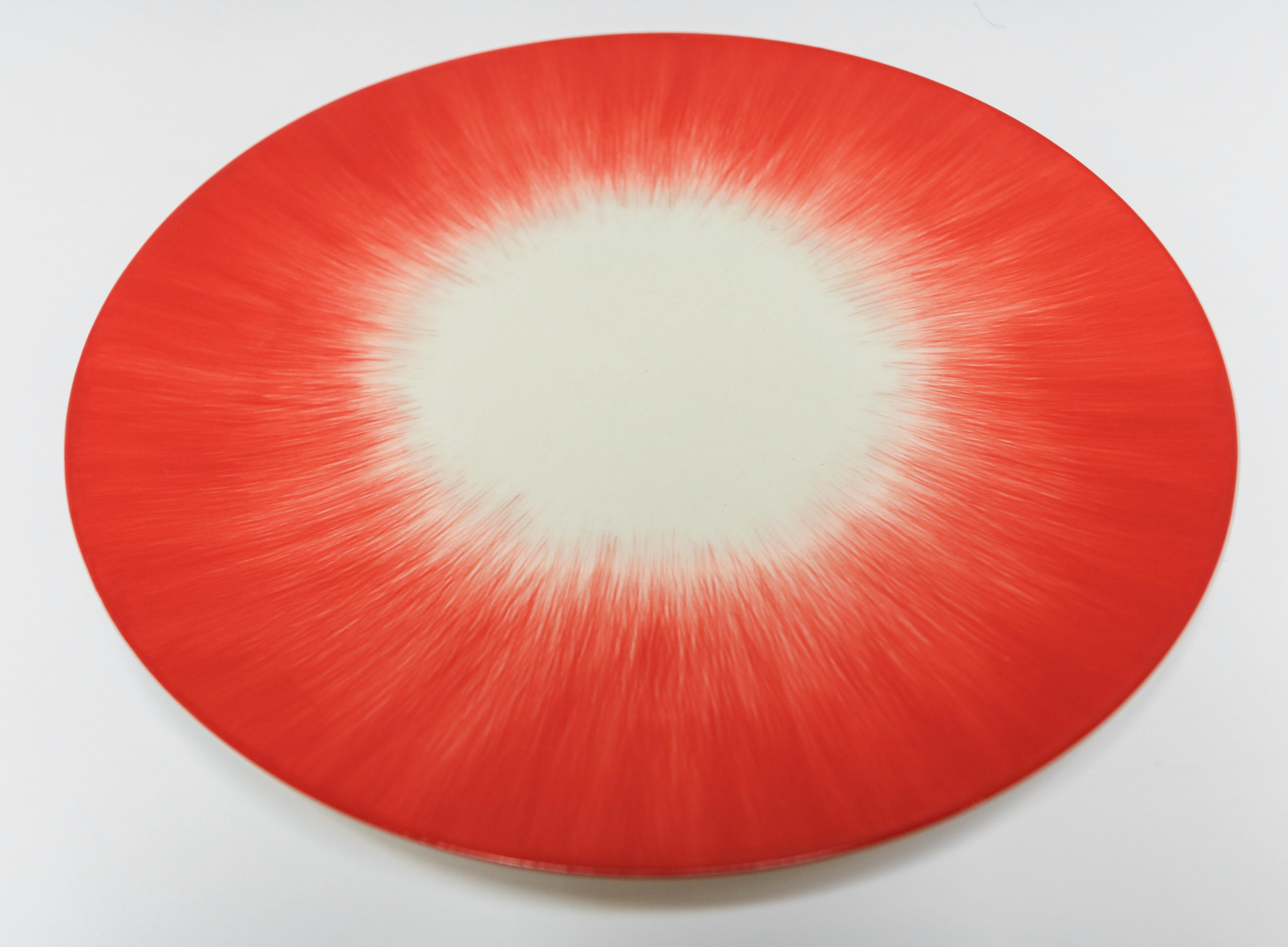 Belgian Ann Demeulemeester for Serax Dé Dessert Plate in Off White / Red