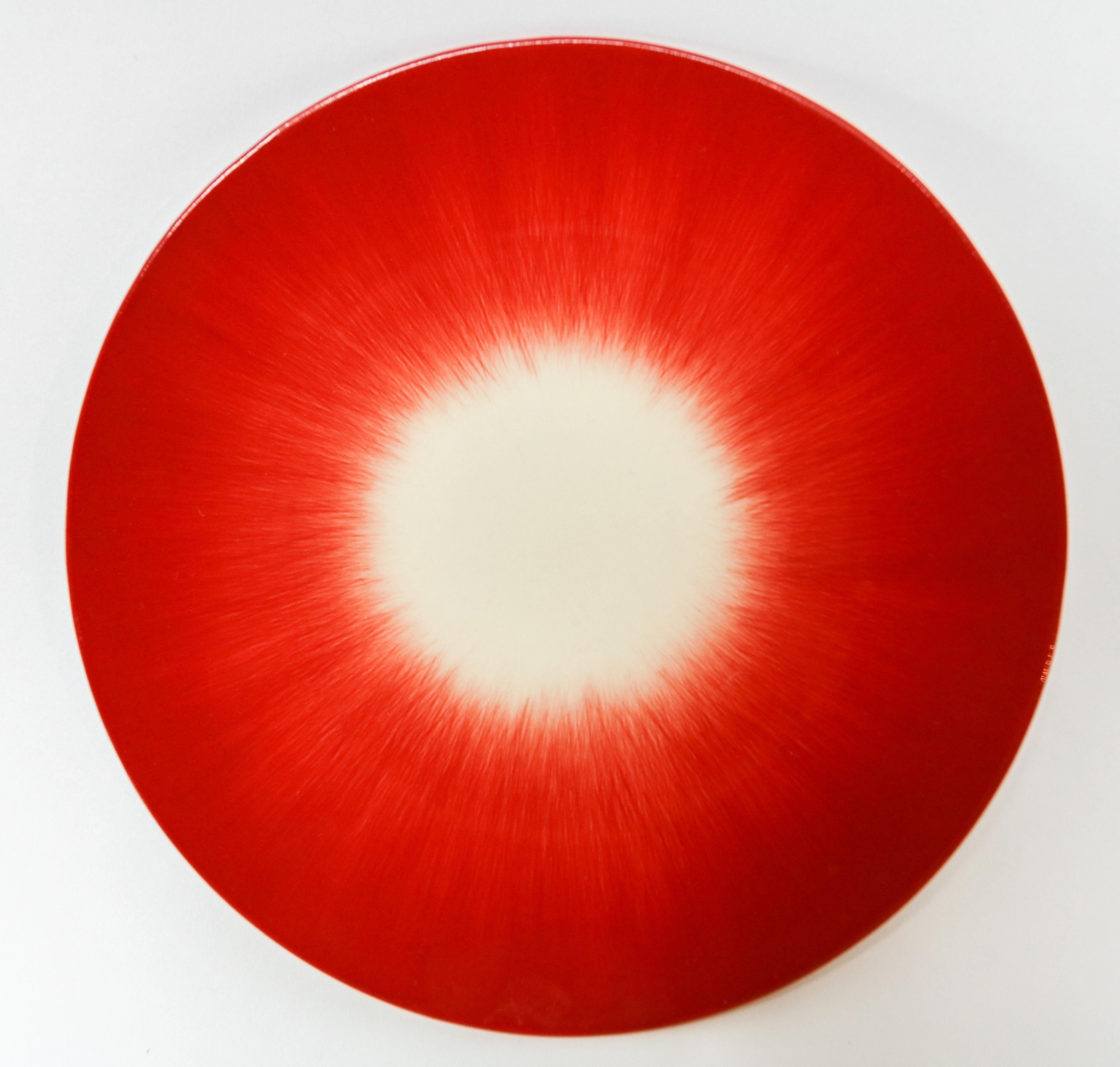 Ann Demeulemeester for Serax Dé Dessert Plate in Off White / Red 1