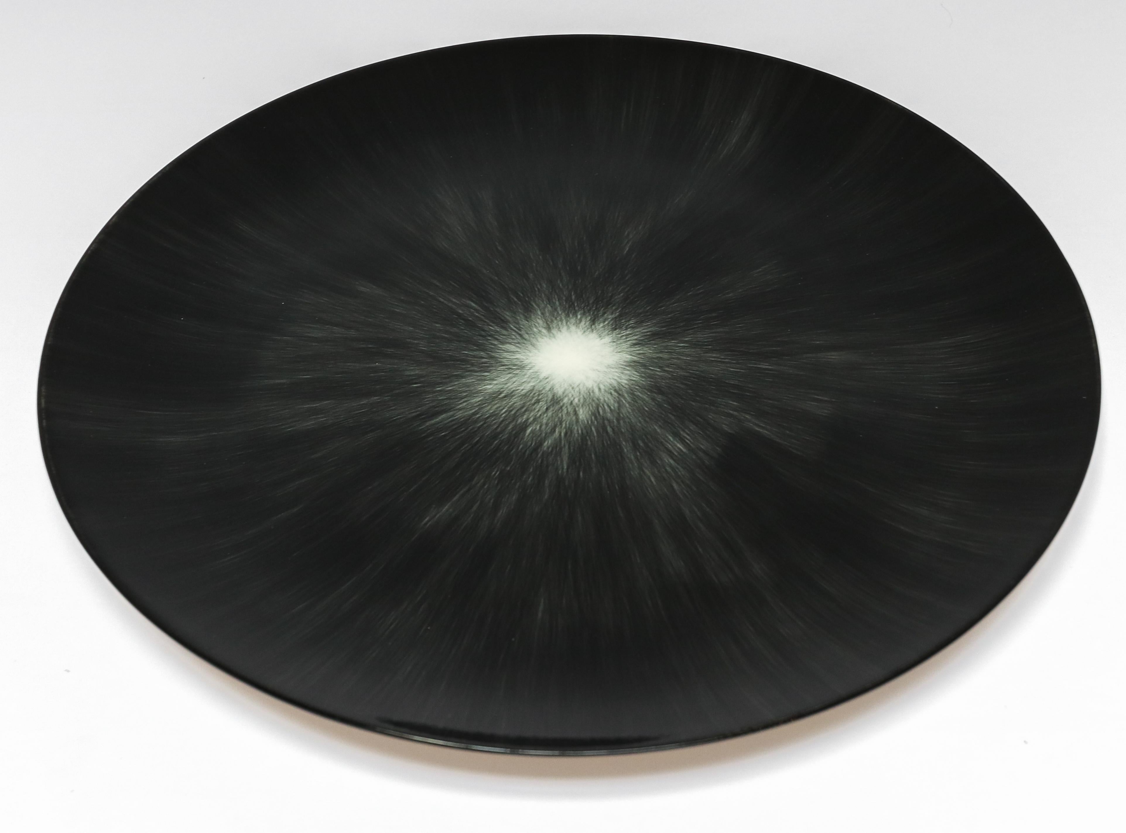 Belgian Ann Demeulemeester for Serax Dé Dinner Plate / Charger in Black / Off White